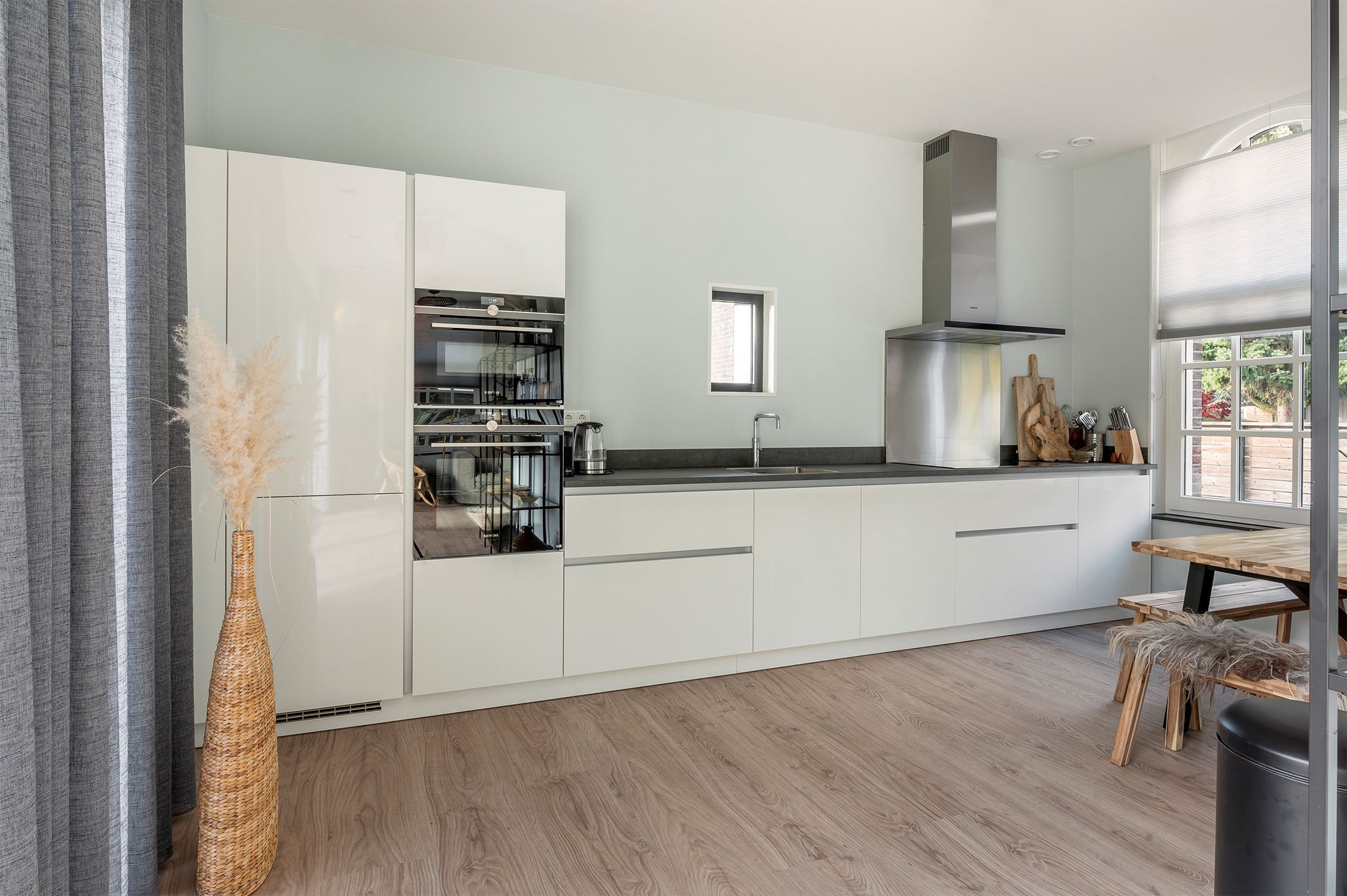 cuisine design blanche murs verts cuisine design blanche murs verts