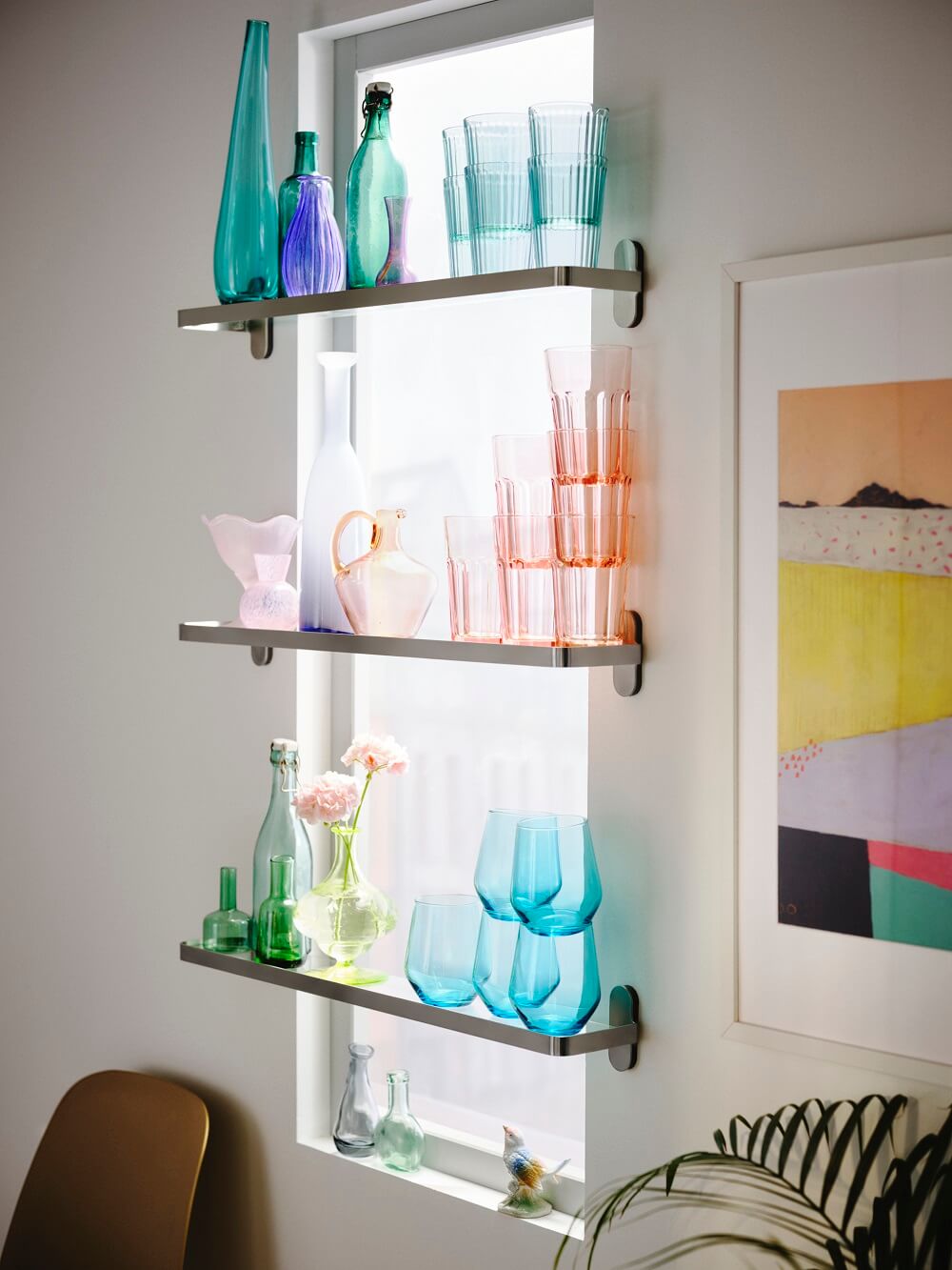 étagère pour collection verrerie