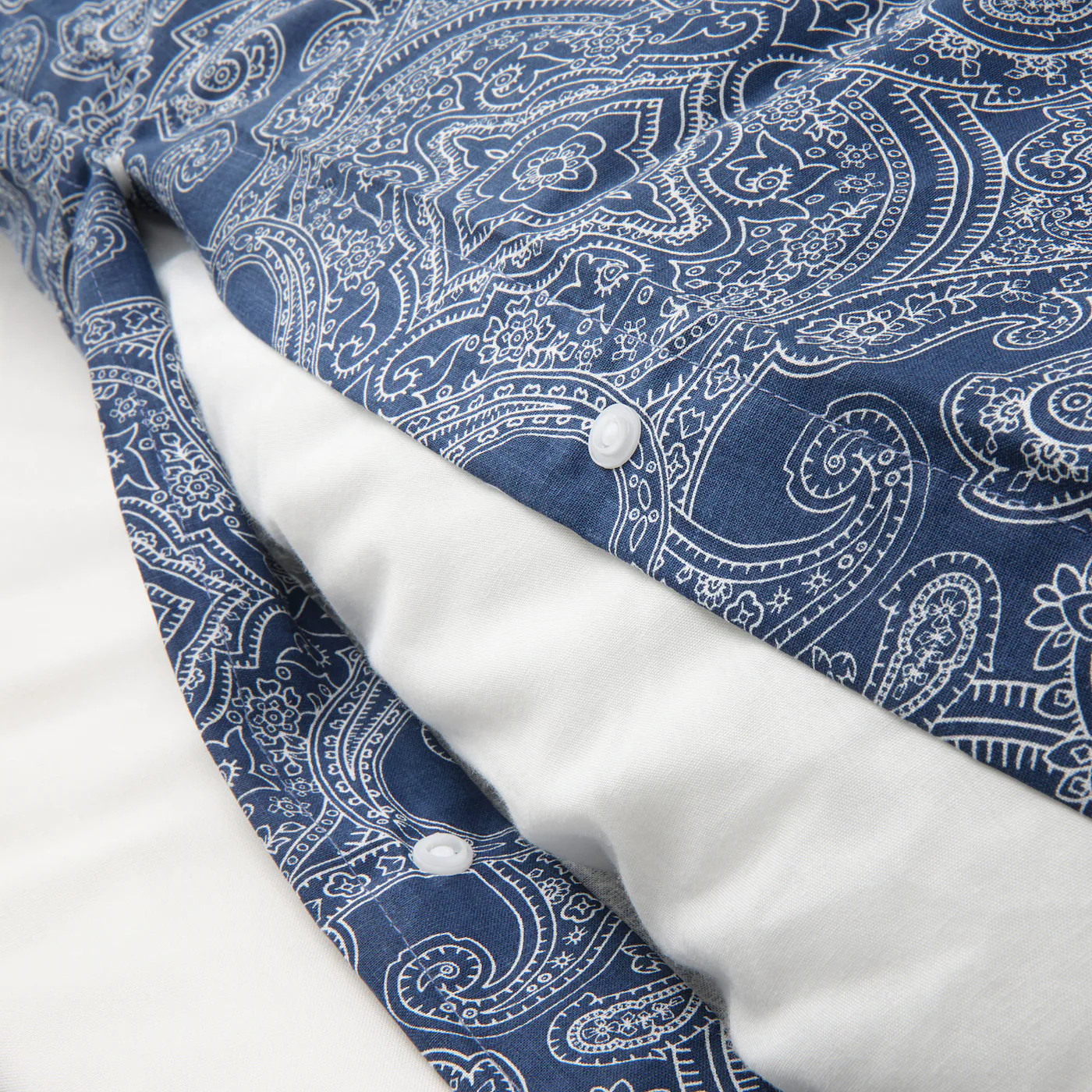 housse de couette bleue