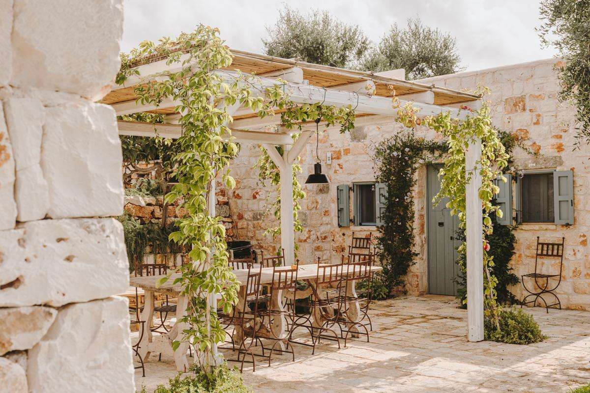 terrasse avec pergola Casa Olivetta