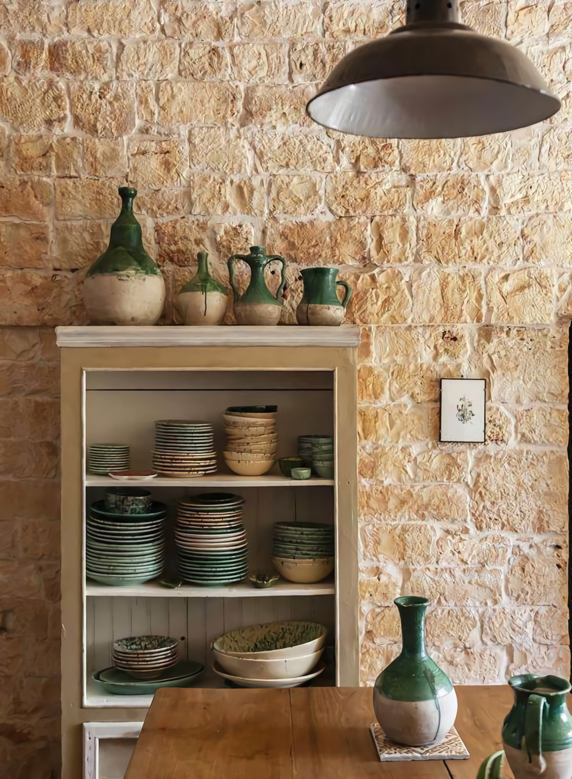 cuisine décoration rustique chic Casa Olivetta