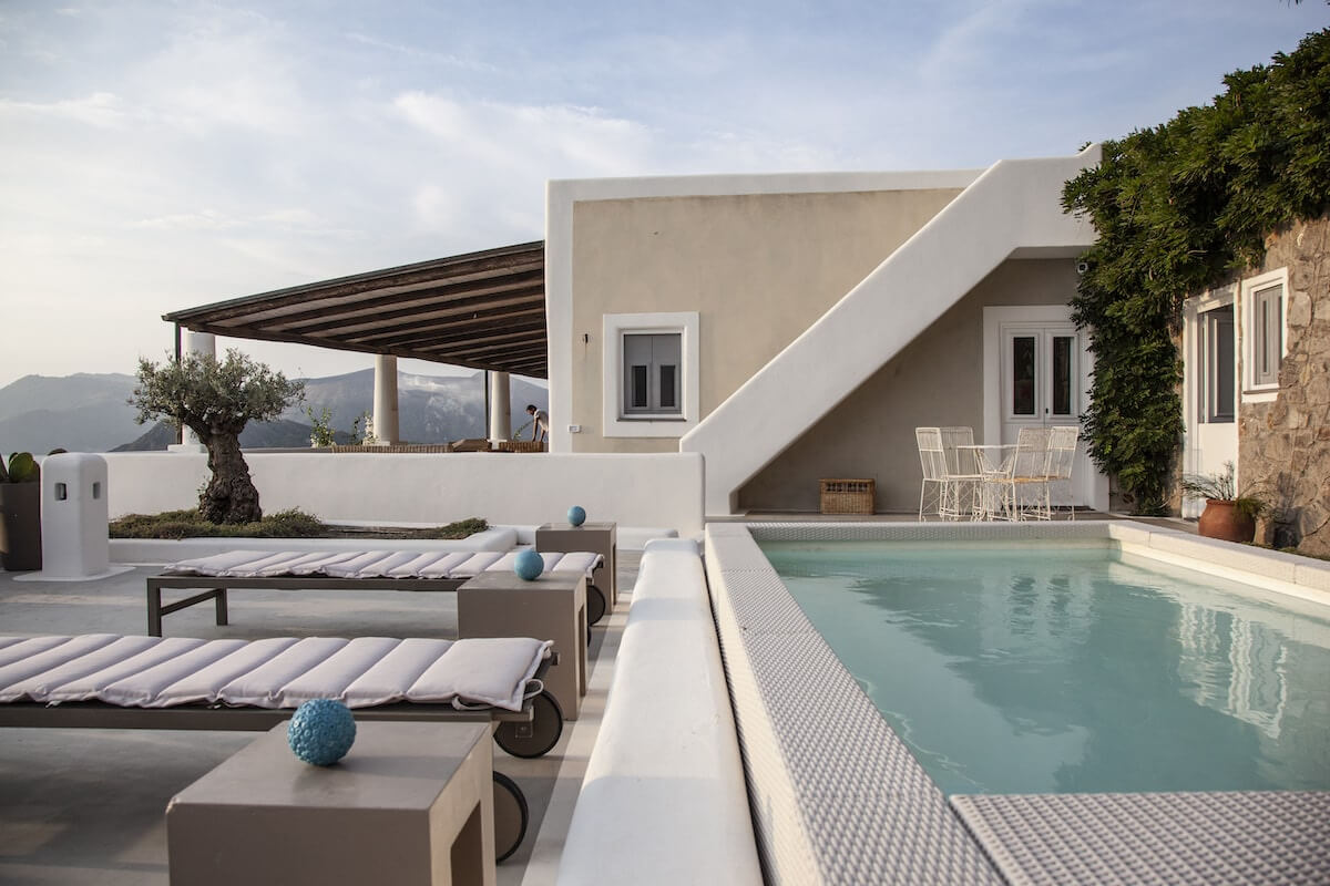 terrasse avec piscine