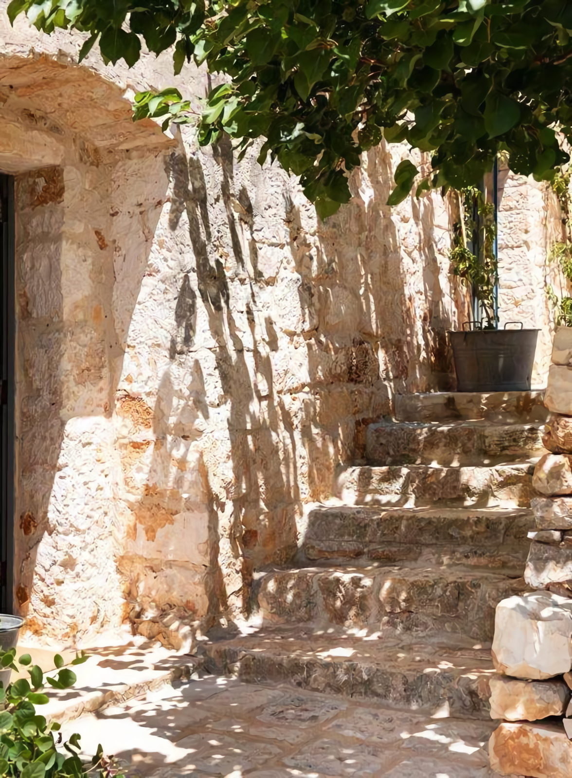 escalier pierre