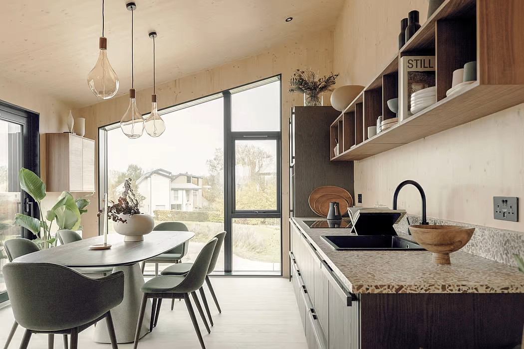 cuisine design avec salle à manger