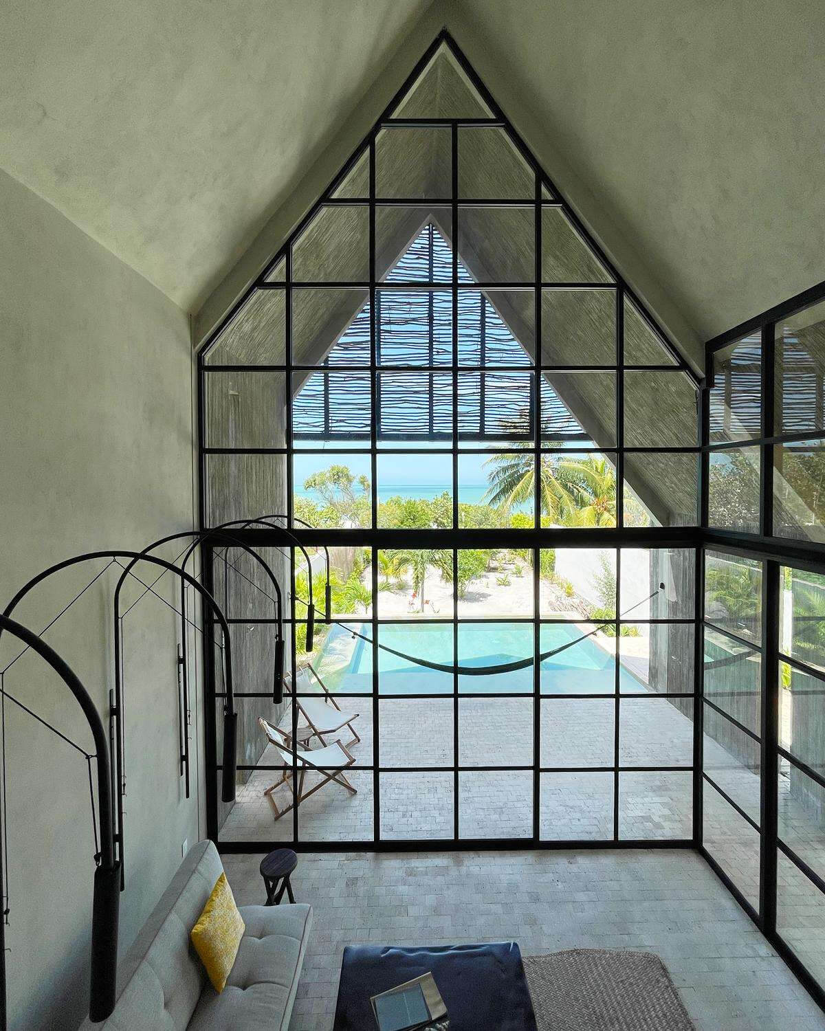 salon maison architecte Mexique