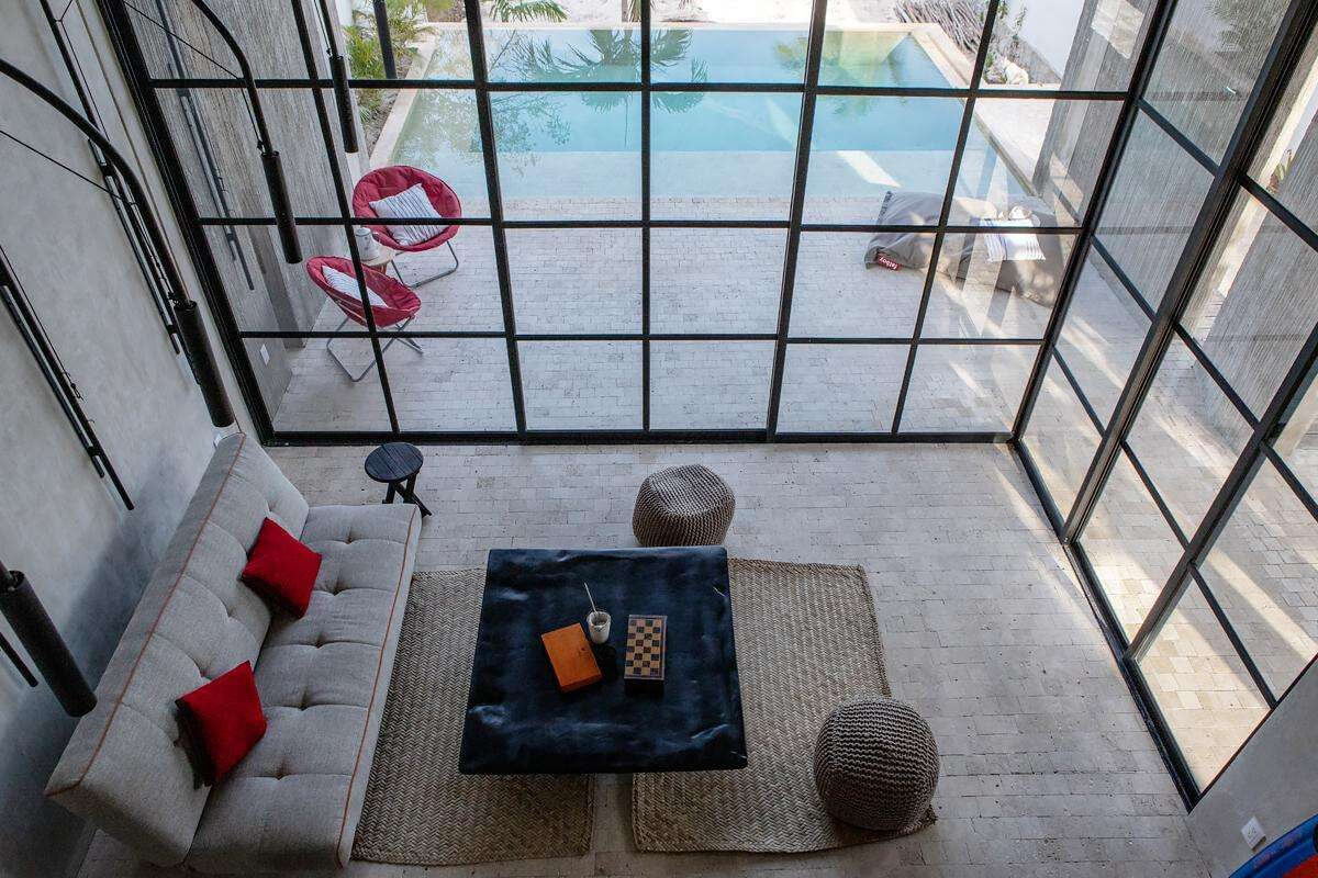 salon maison architecte Mexique