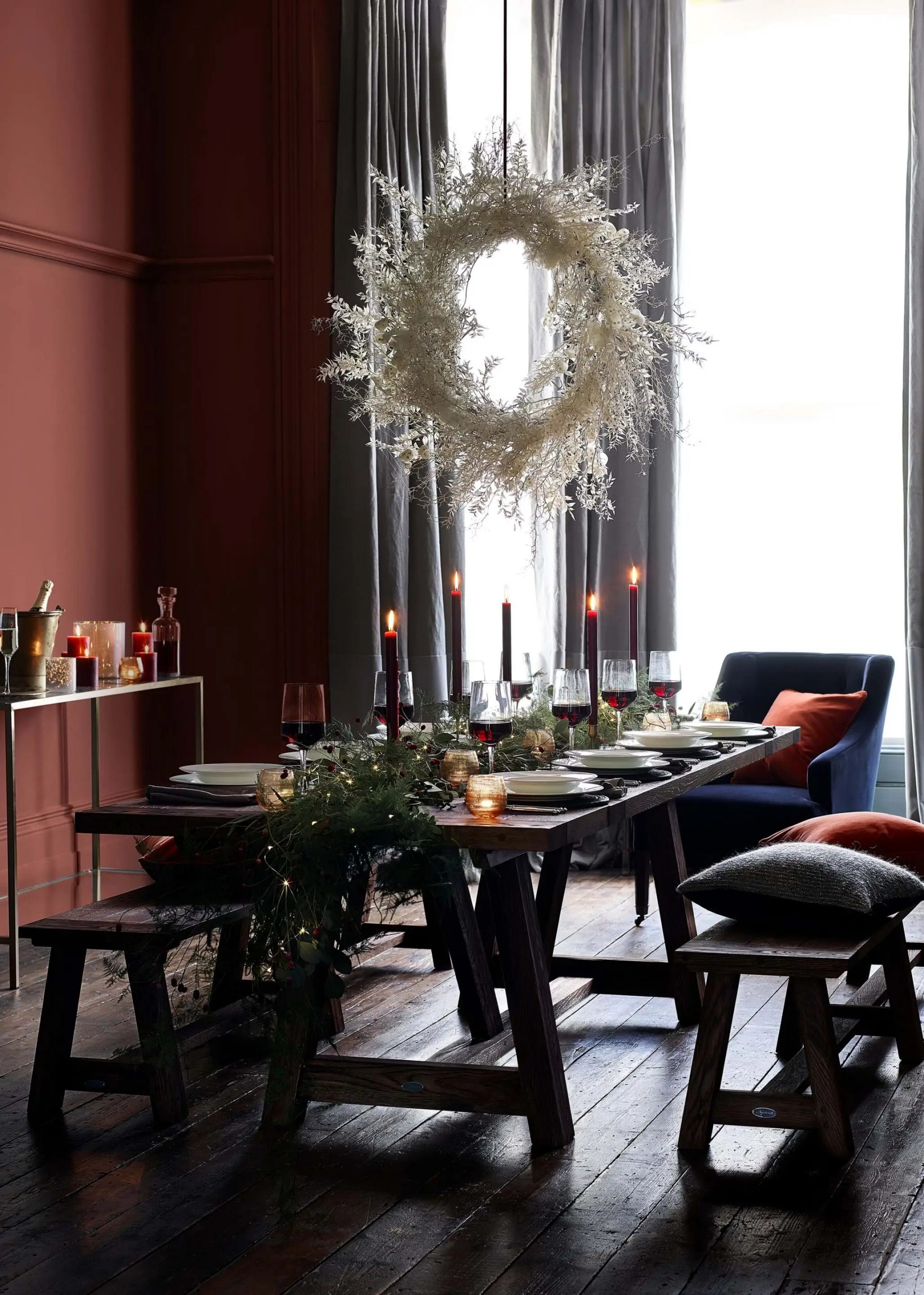salle à manger avec décoration Noël salle à manger avec décoration Noël