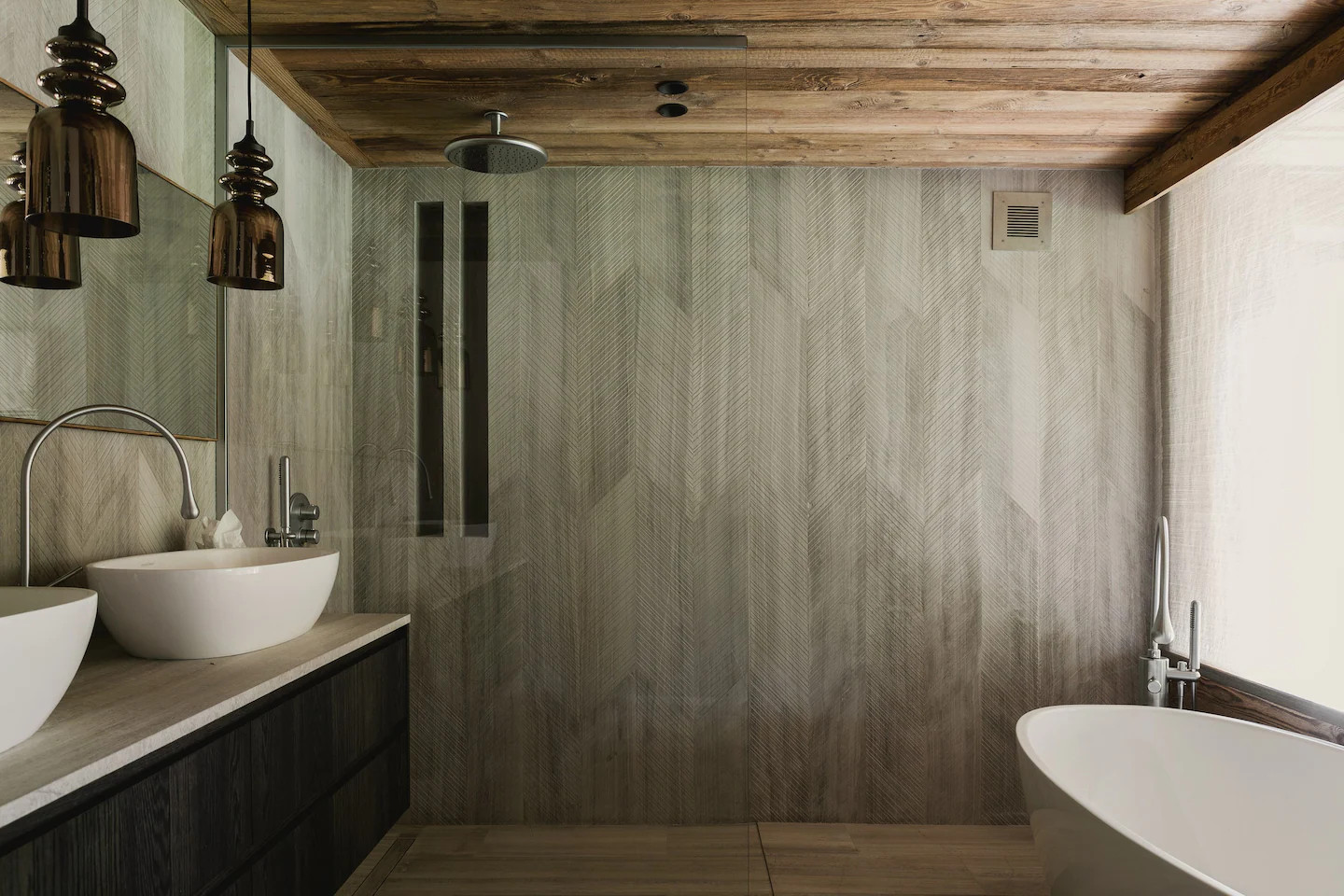 salle de bain chalet décoration contemporaine salle de bain chalet décoration contemporaine