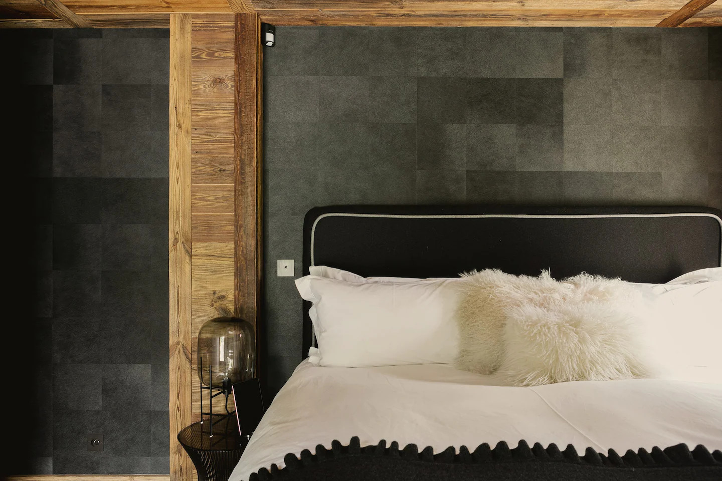 chambre grise et bois chambre grise et bois