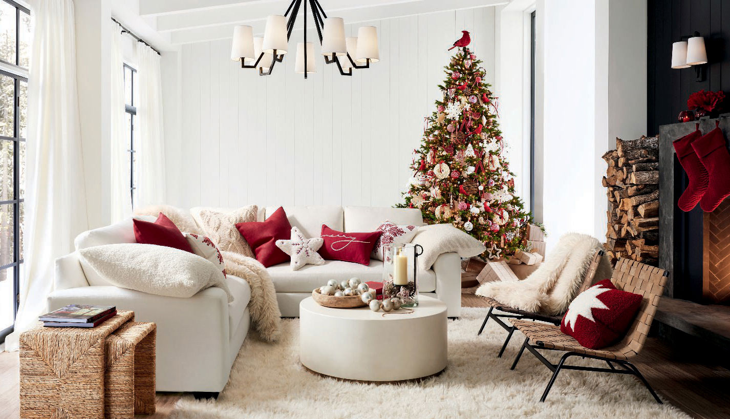 salon avec décoration de Noël salon avec décoration de Noël