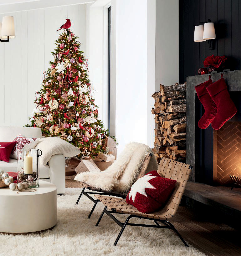 salon avec décoration de Noël salon avec décoration de Noël