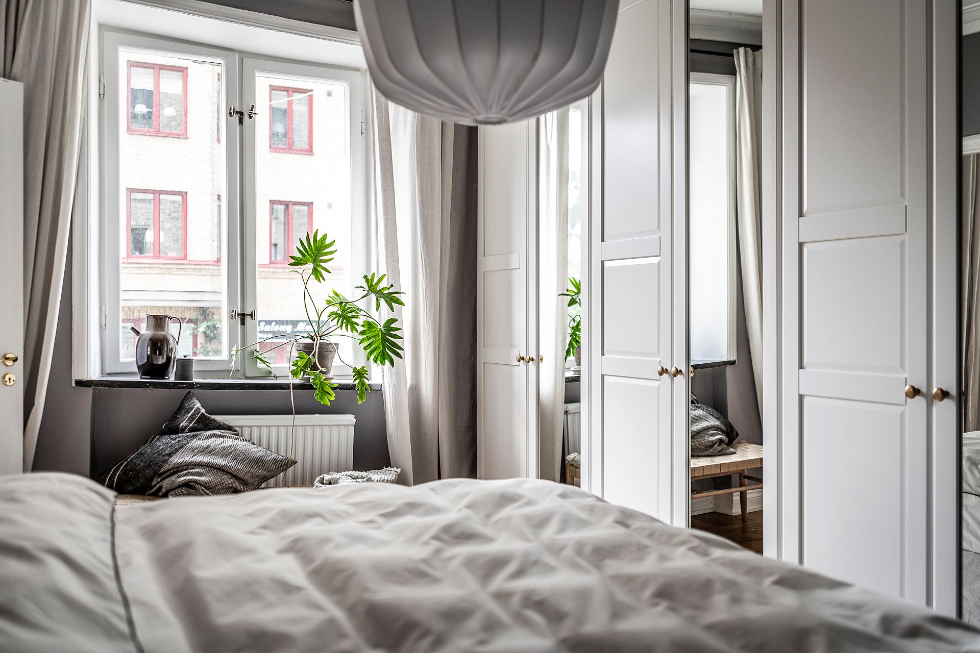 chambre grise décoration scandinave