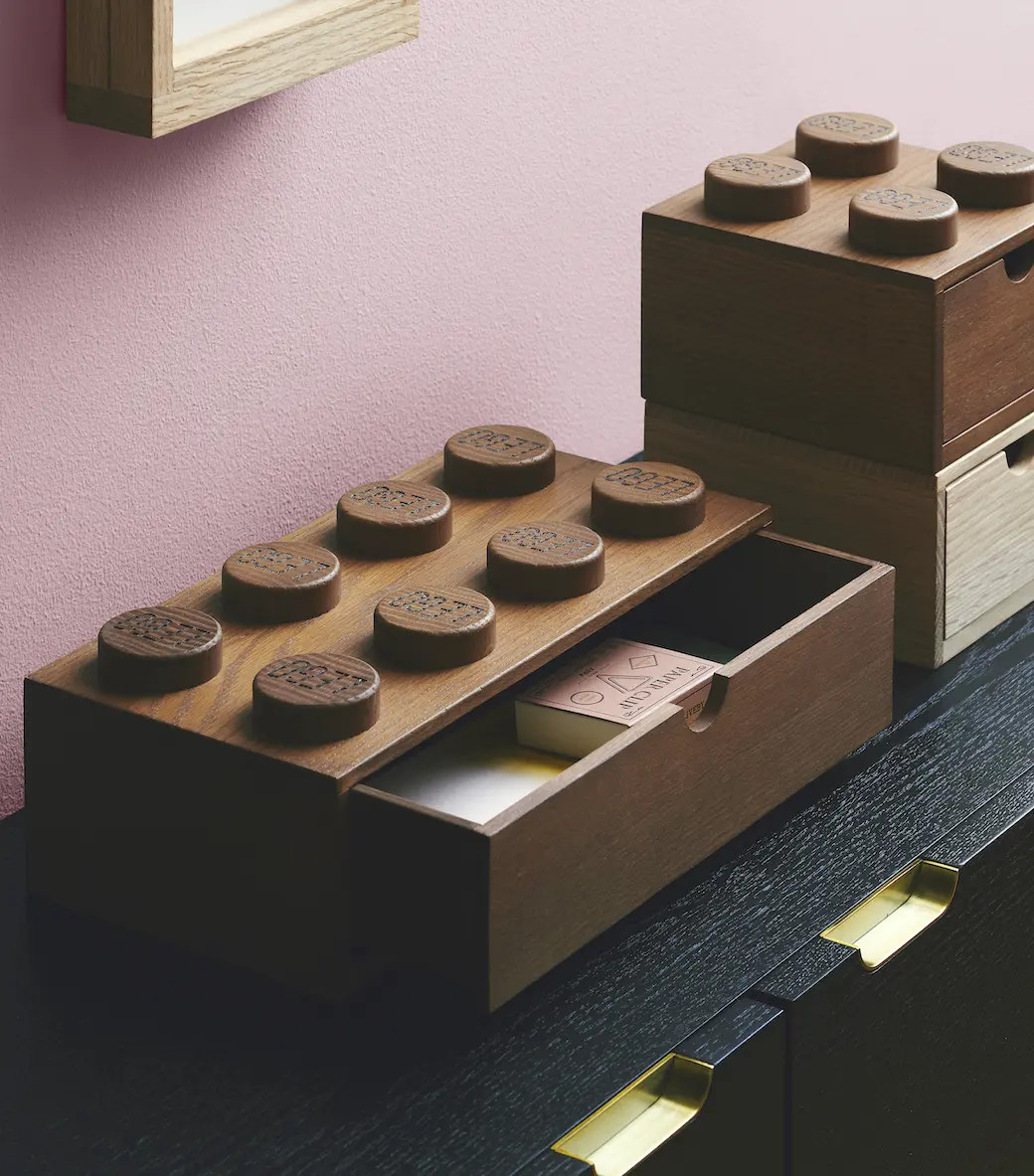 Lego meuble de rangement en bois