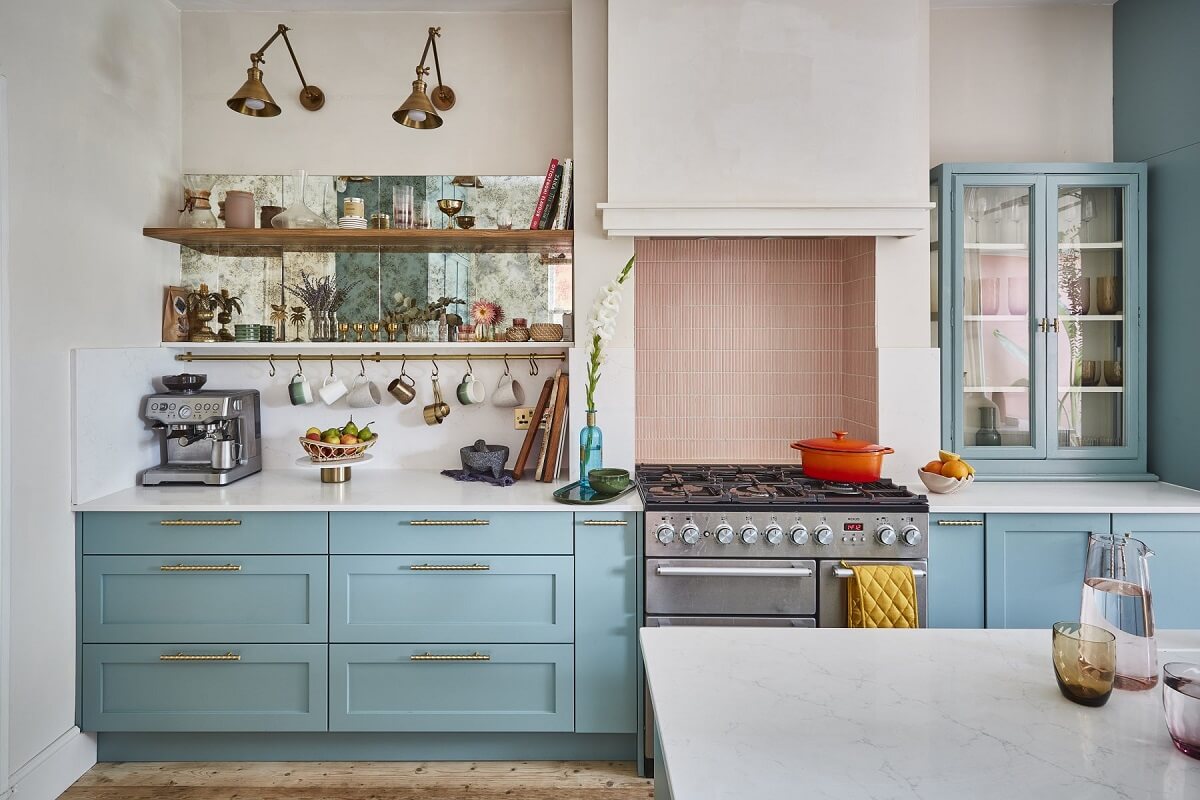 cuisine bleue type shaker