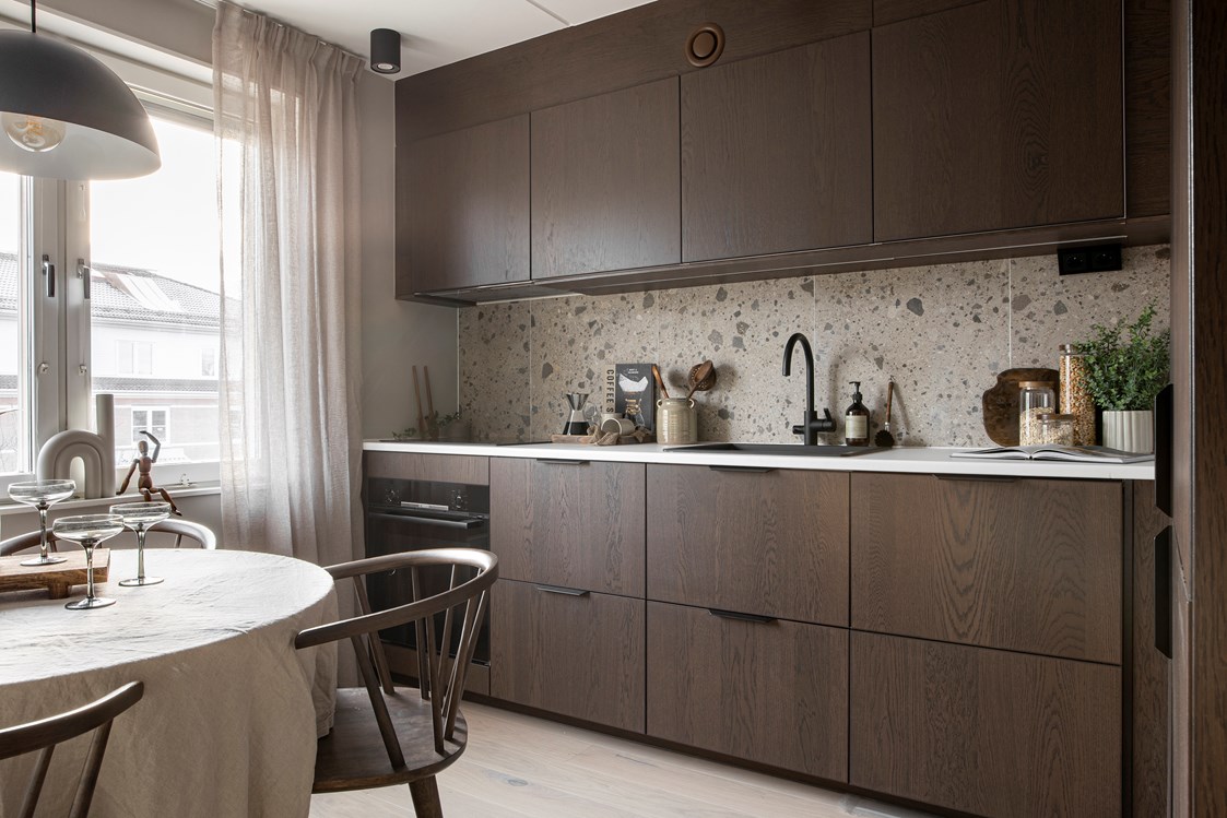 cuisine design noyer et terrazzo cuisine design noyer et terrazzo
