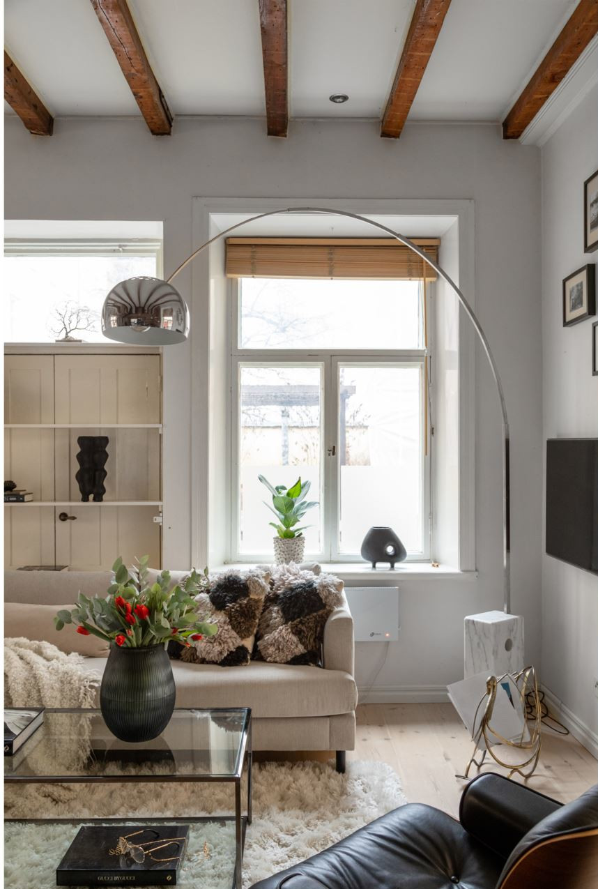 salon maison de ville décoration naturelle