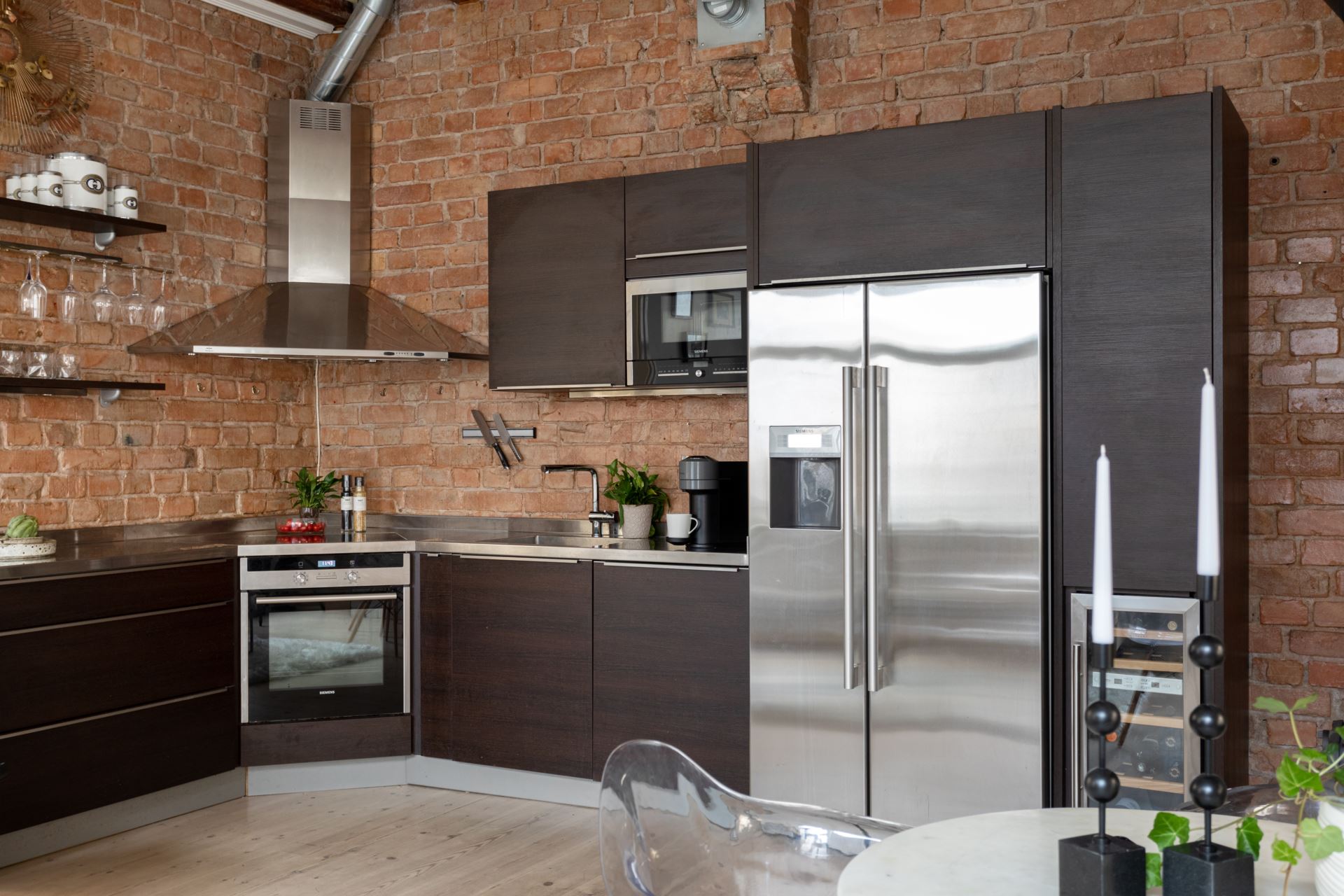 cuisine équipée ouverte et design