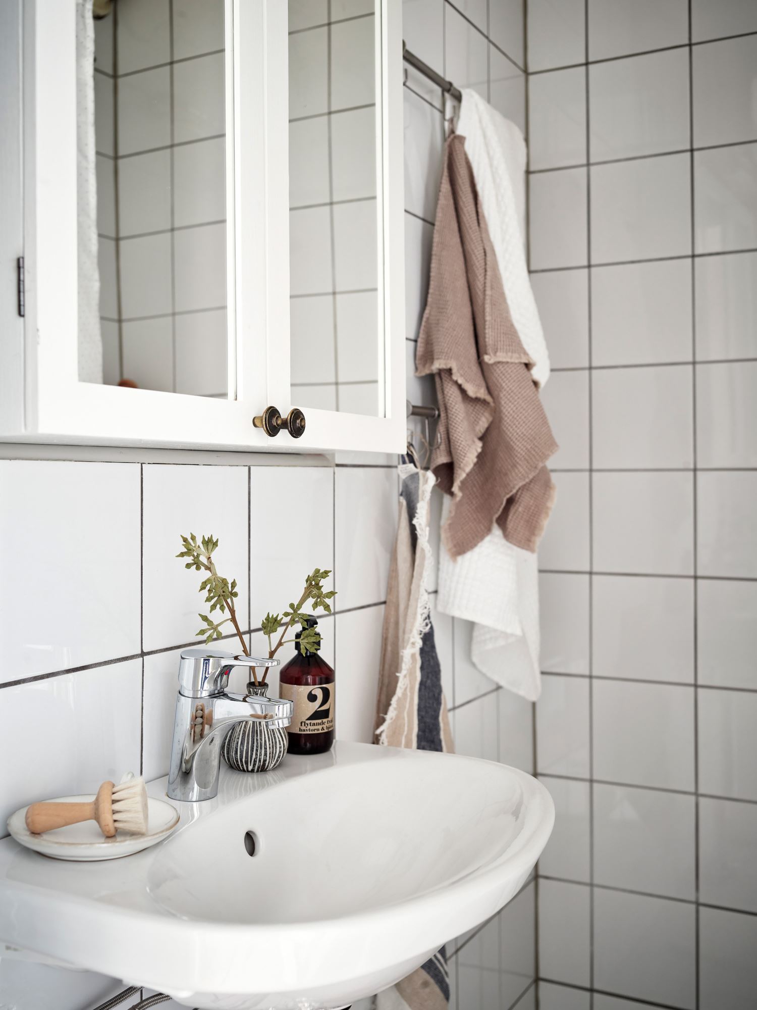 salle de bain rustique