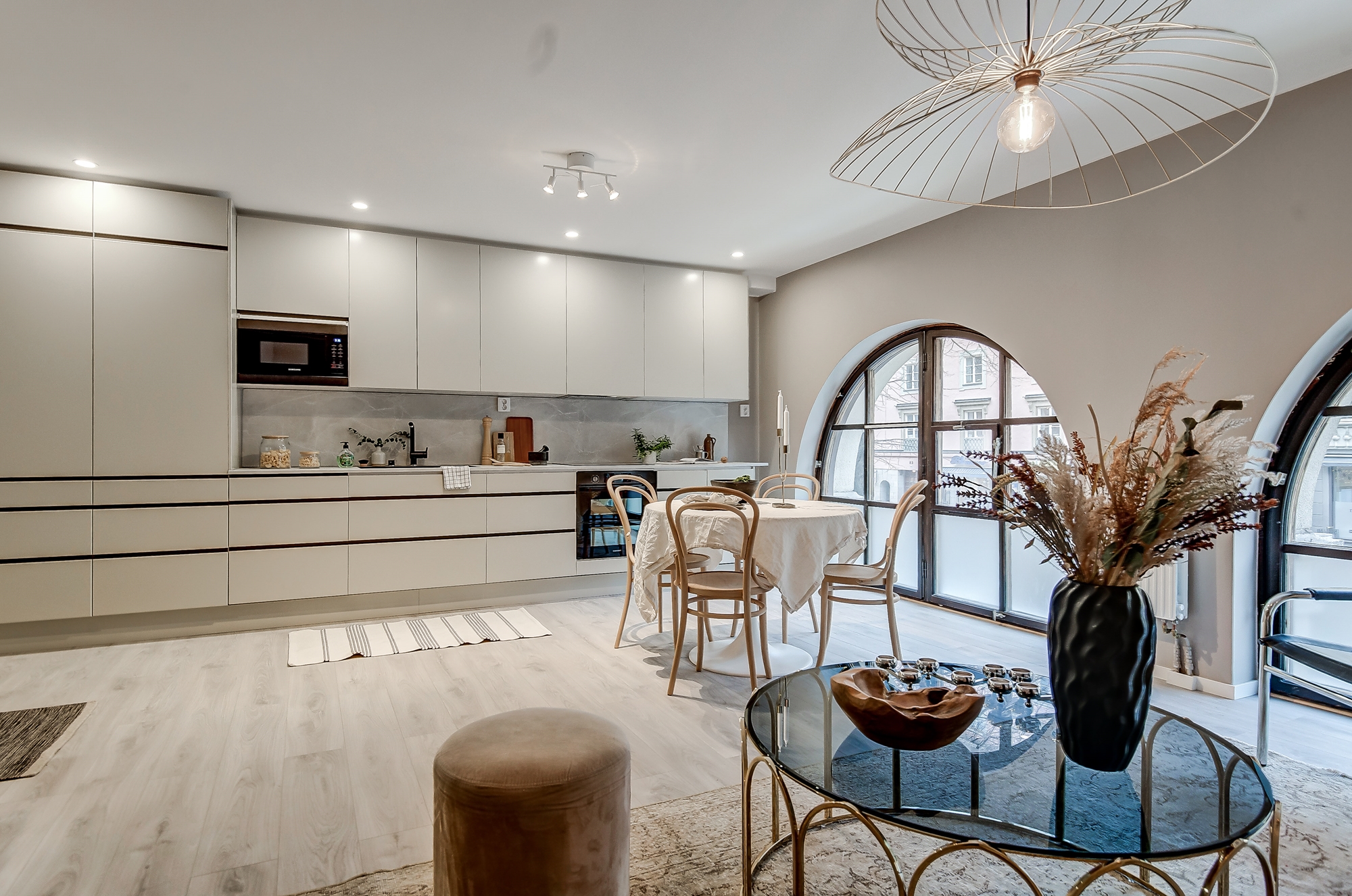cuisine ouverte design sur salon
