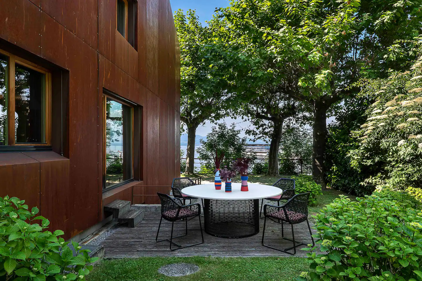 terrasse maison acier corten terrasse maison acier corten