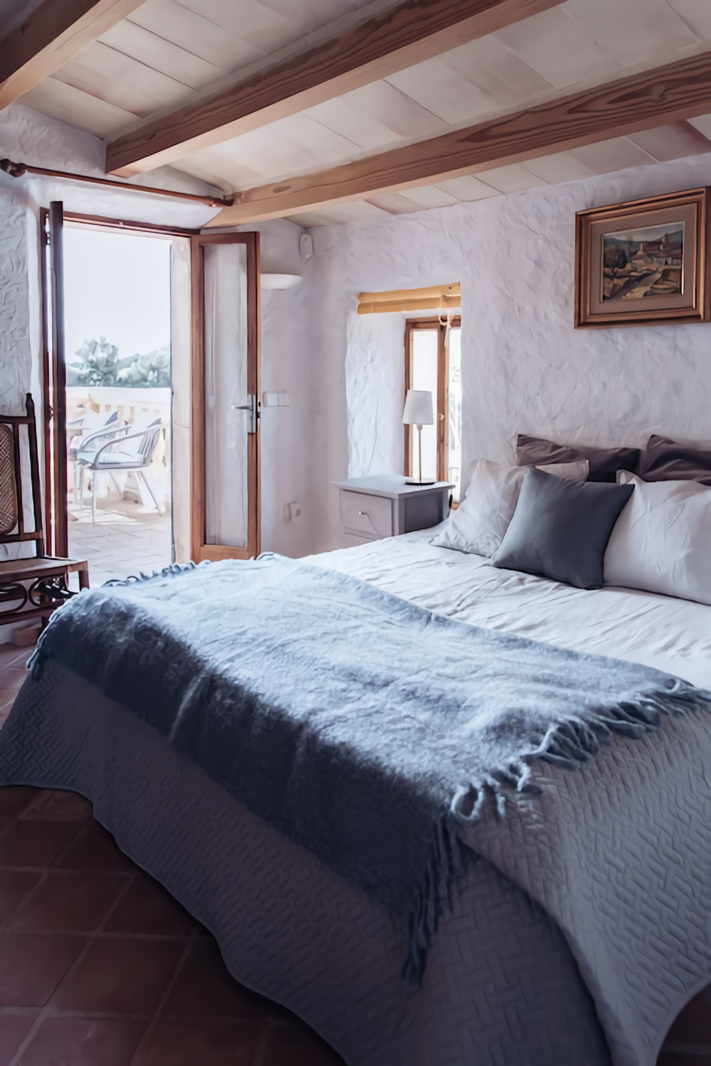 chambre avec poutres