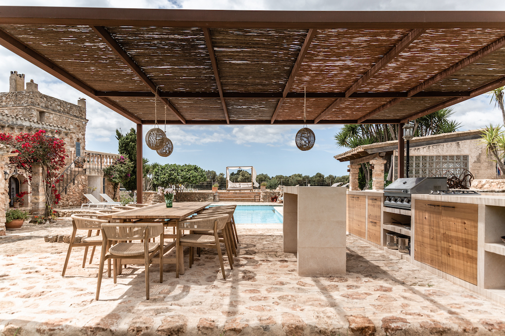 terrasse maison en pierres Majorque