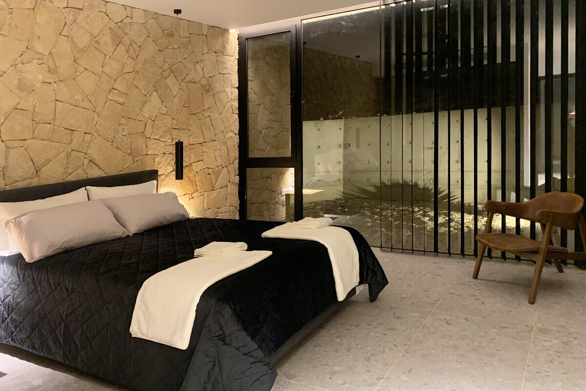 chambre avec patio