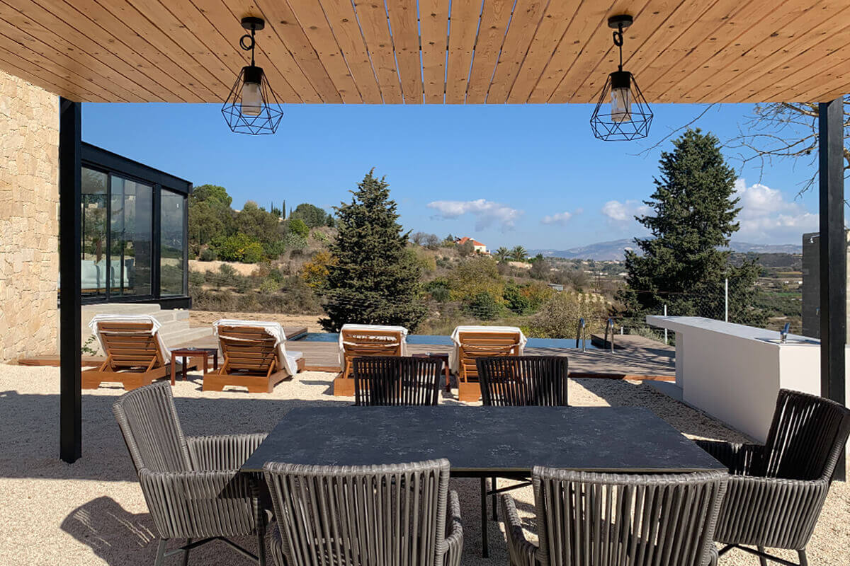 terrasse abritée