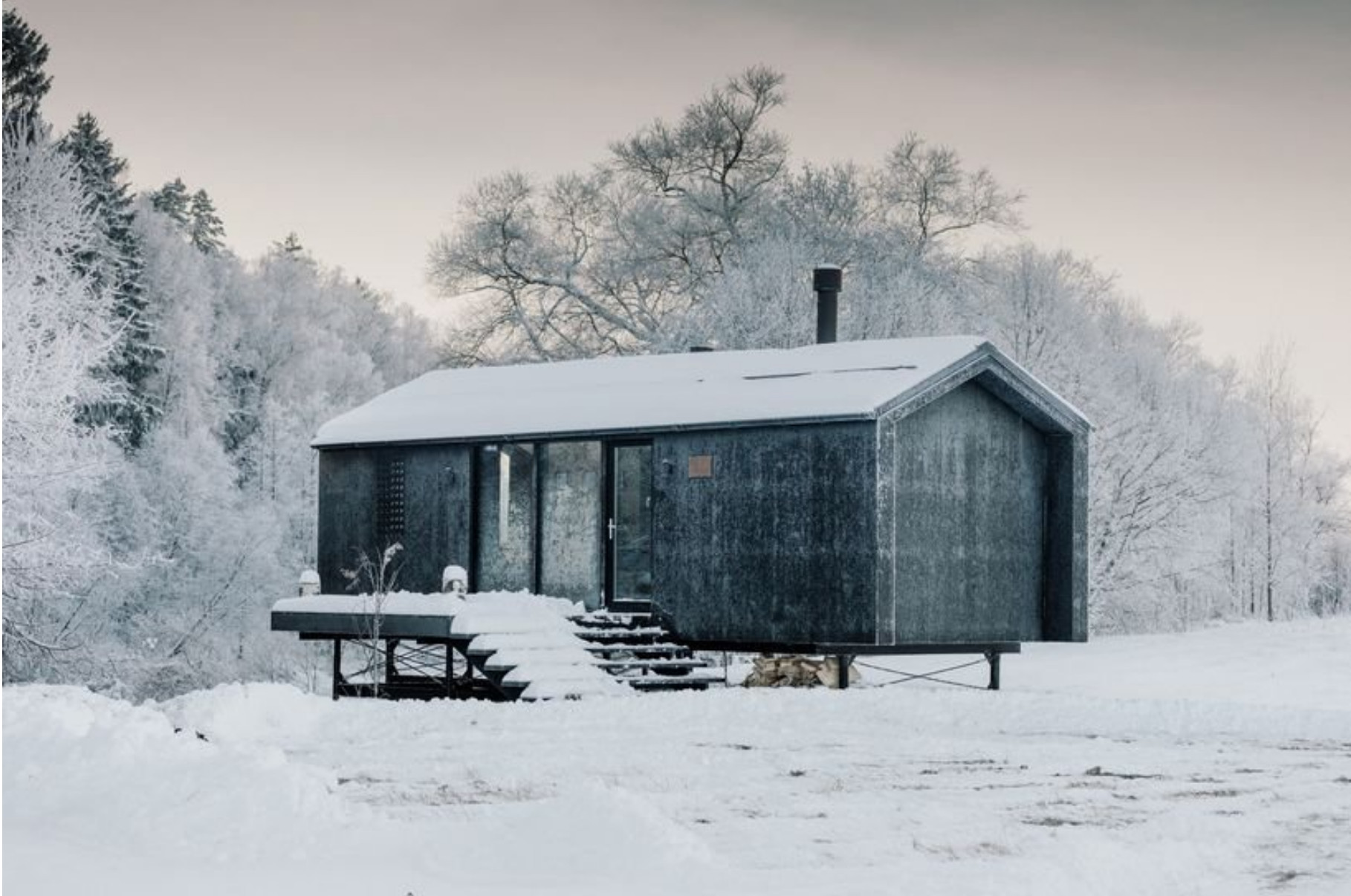 façade petite maison 27m2 préfabriquée