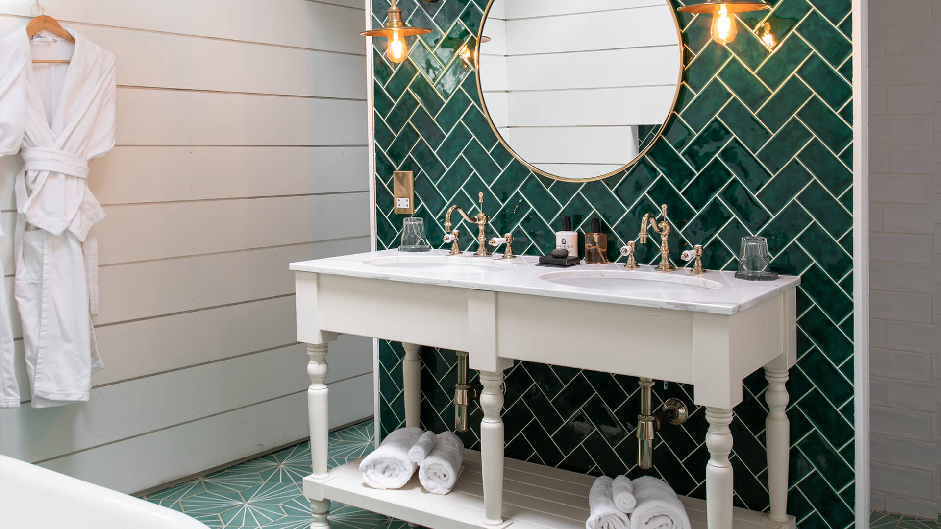 salle de bain avec carrelage vert salle de bain avec carrelage vert