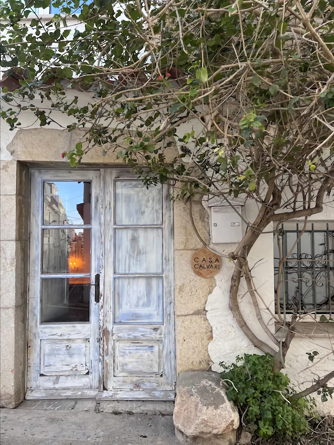 façade maison de village 