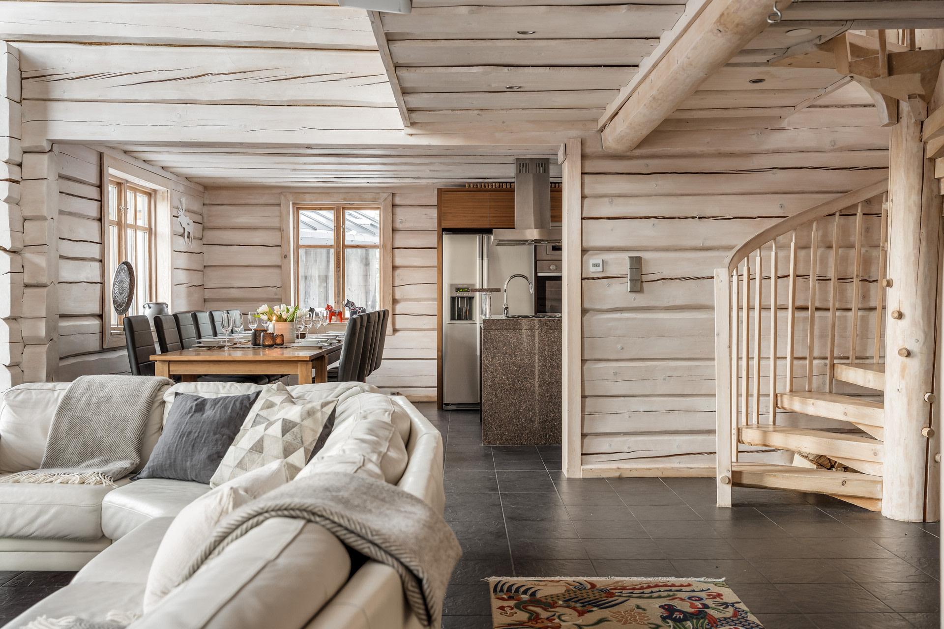 salon chalet contemporain