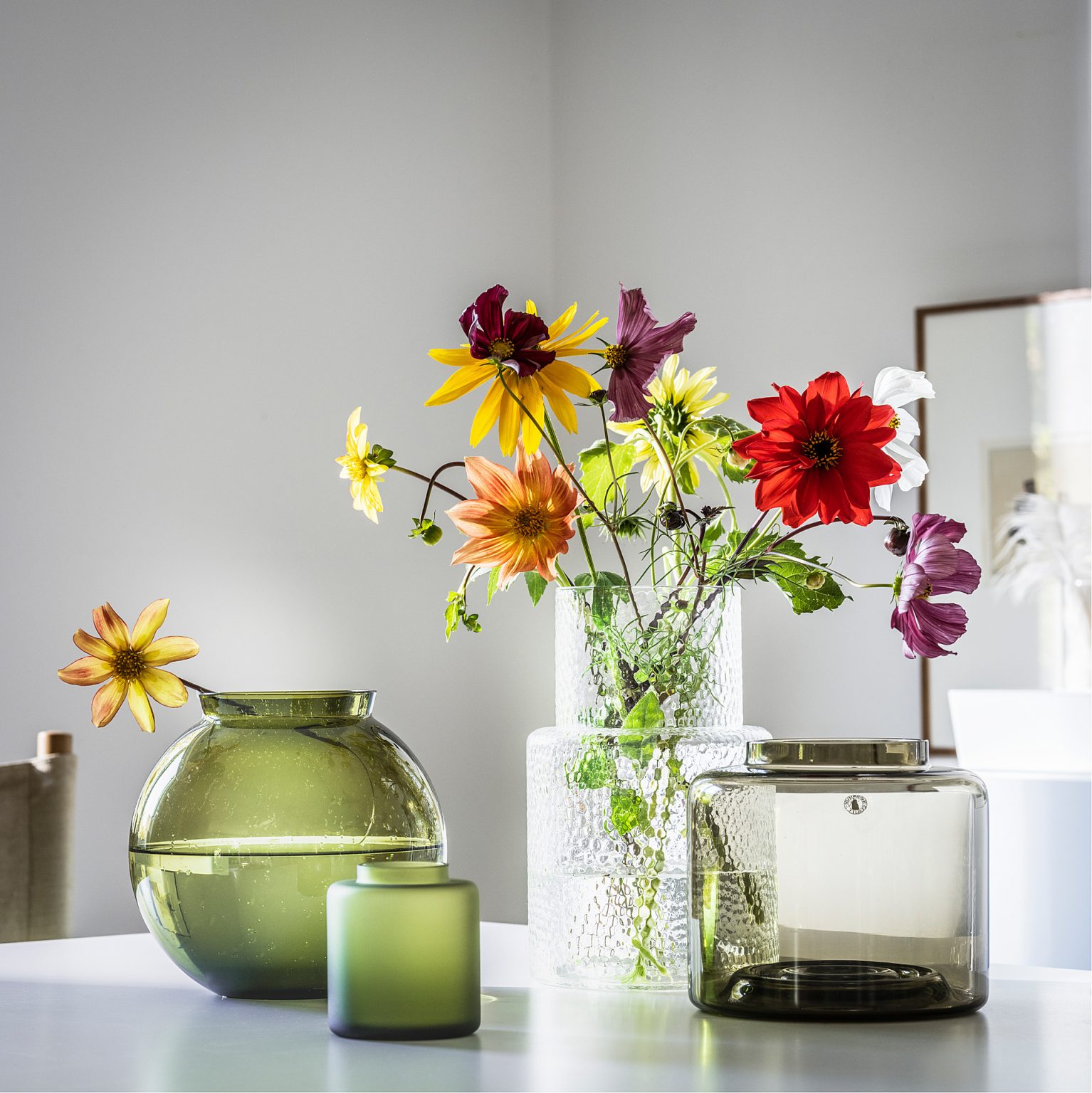 vase de couleur verte