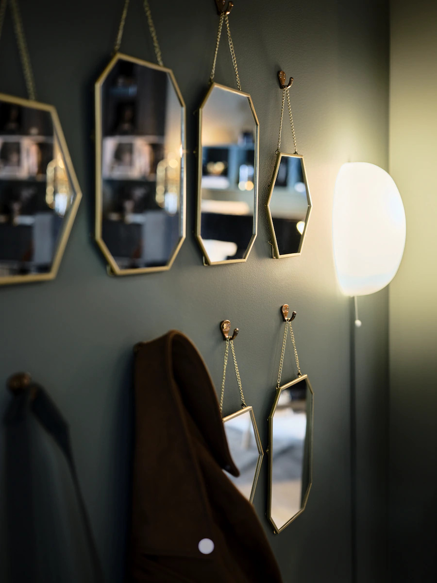 entrée avec miroirs