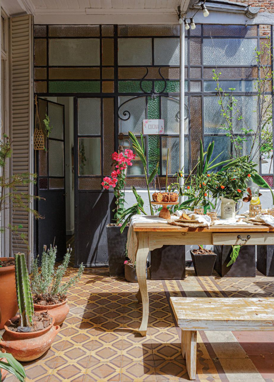 terrasse maison rustique