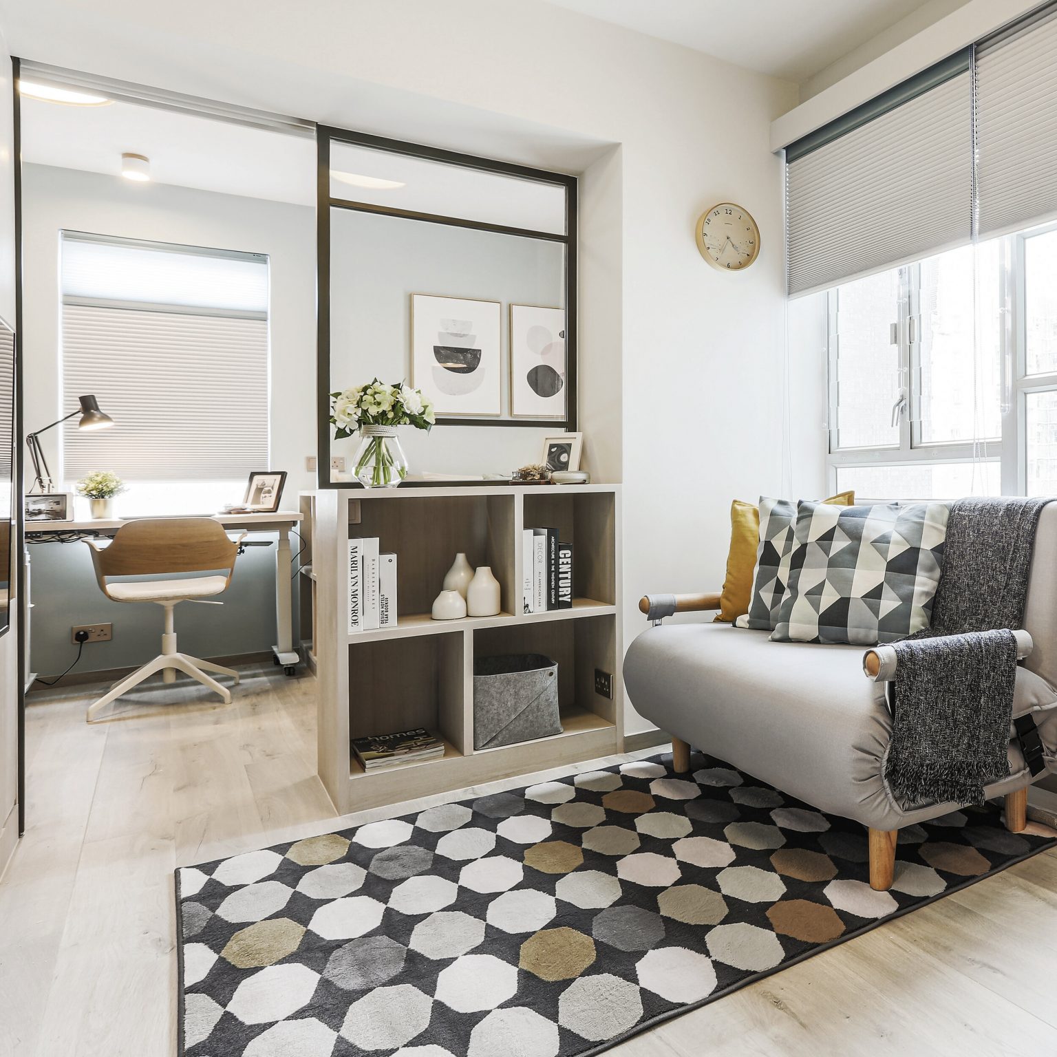 salon petit appartement design 30m2