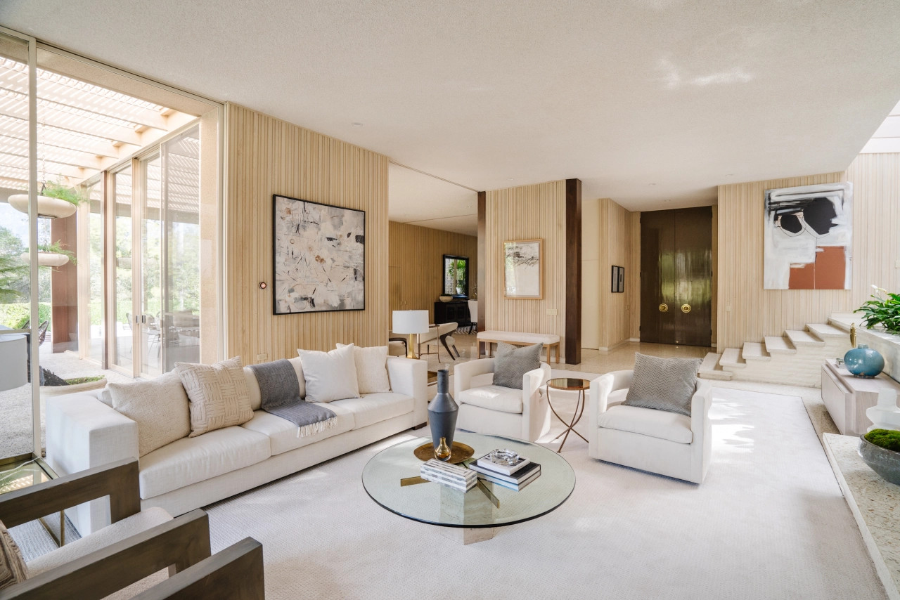 salon maison d'architecte Californie