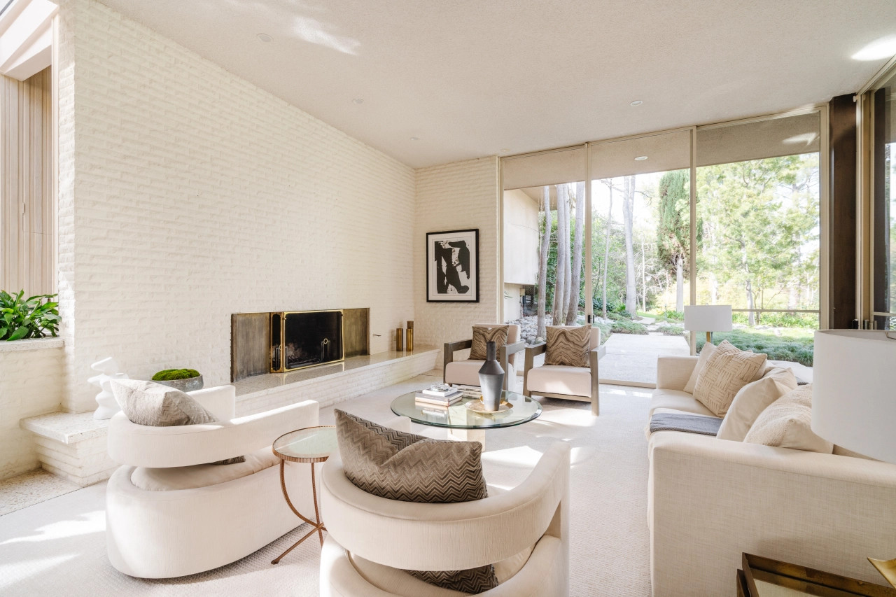 salon maison d'architecte Californie