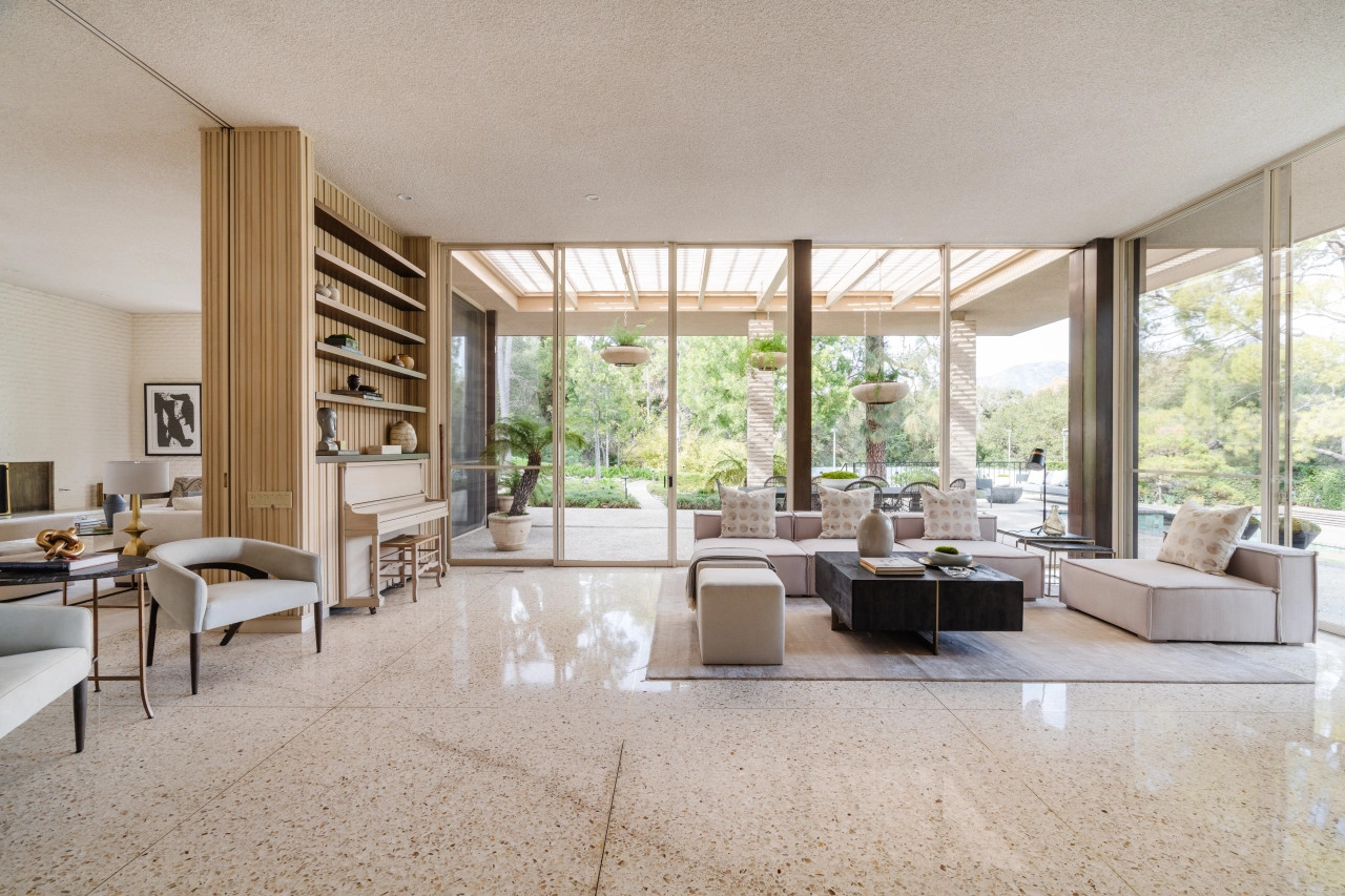 salon sol terrazzo