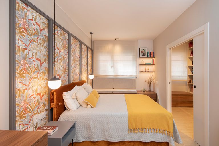 chambre avec tête de lit papier-peint chambre avec tête de lit papier-peint