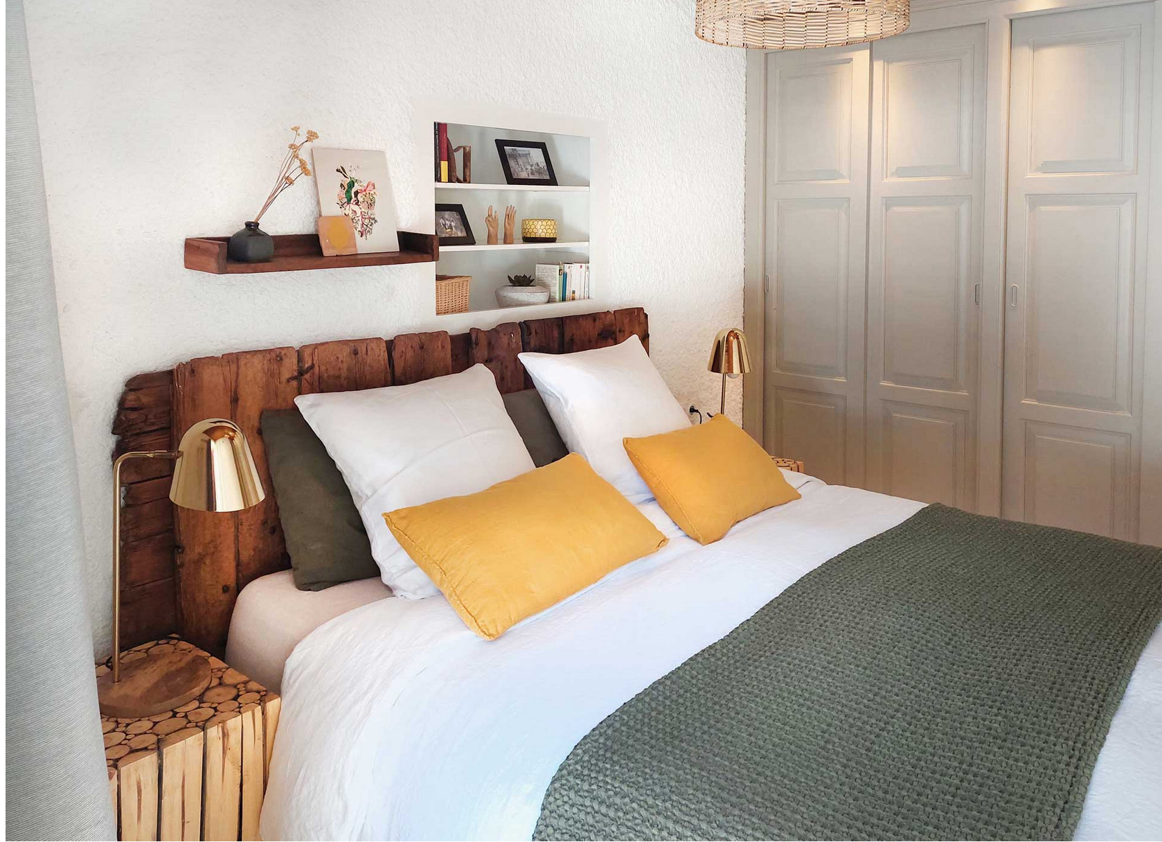 chambre décoration rustique chic