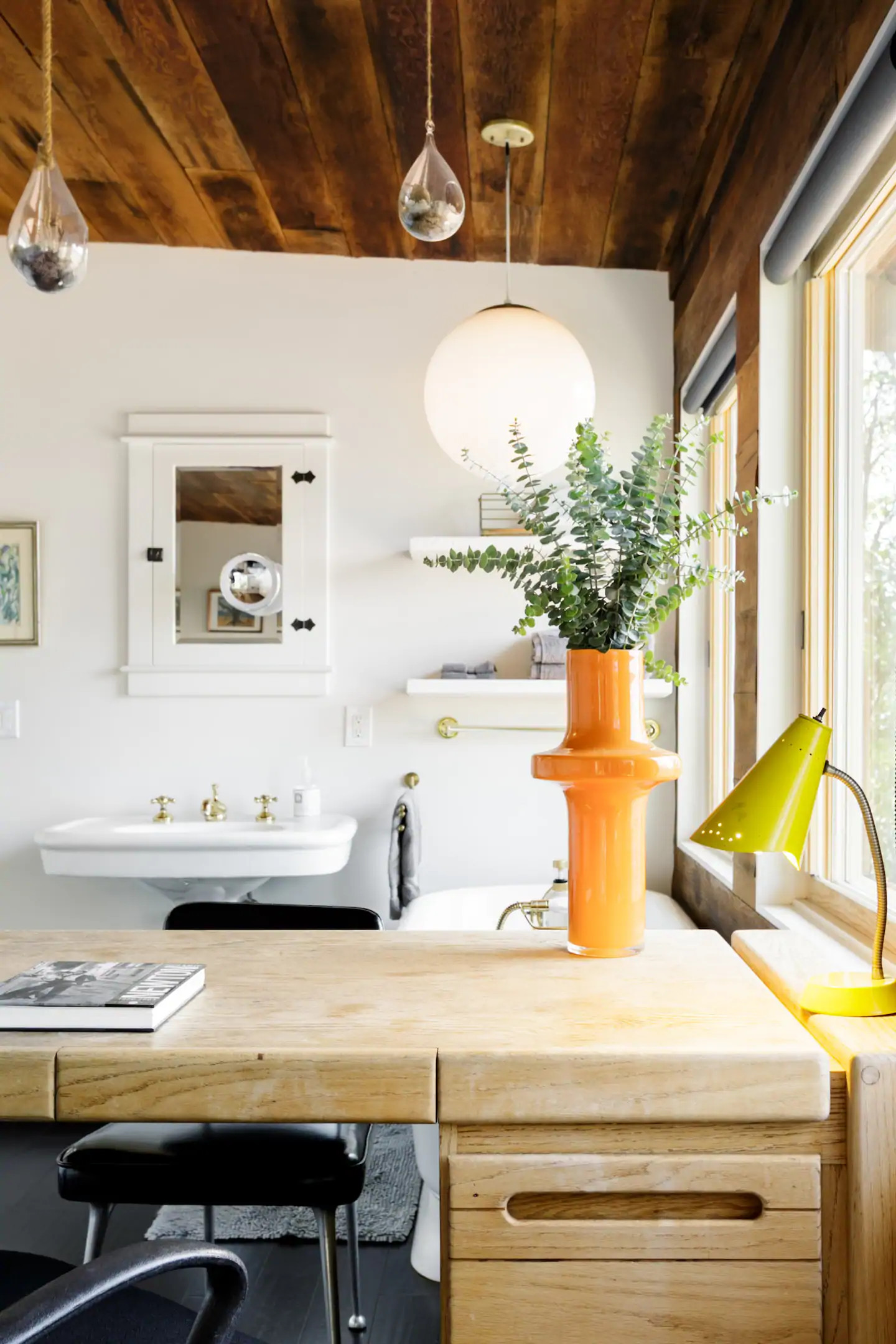 salle de bain rustique 
