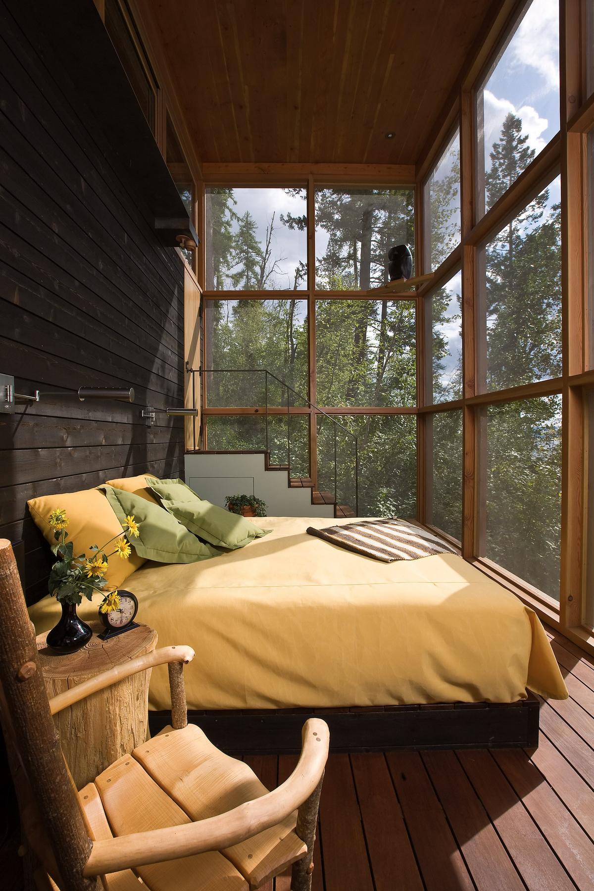 chambre maison en bois