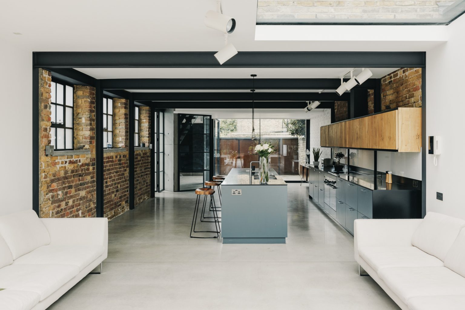 salon et cuisine maison loft