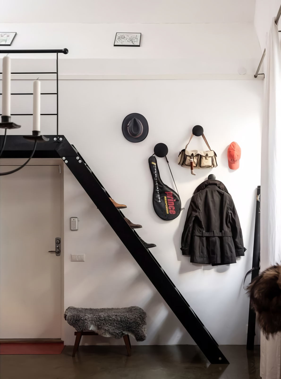 escalier métal style loft