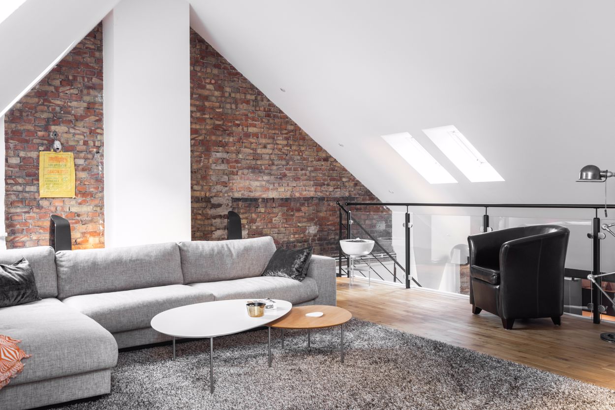 mezzanine murs en briques