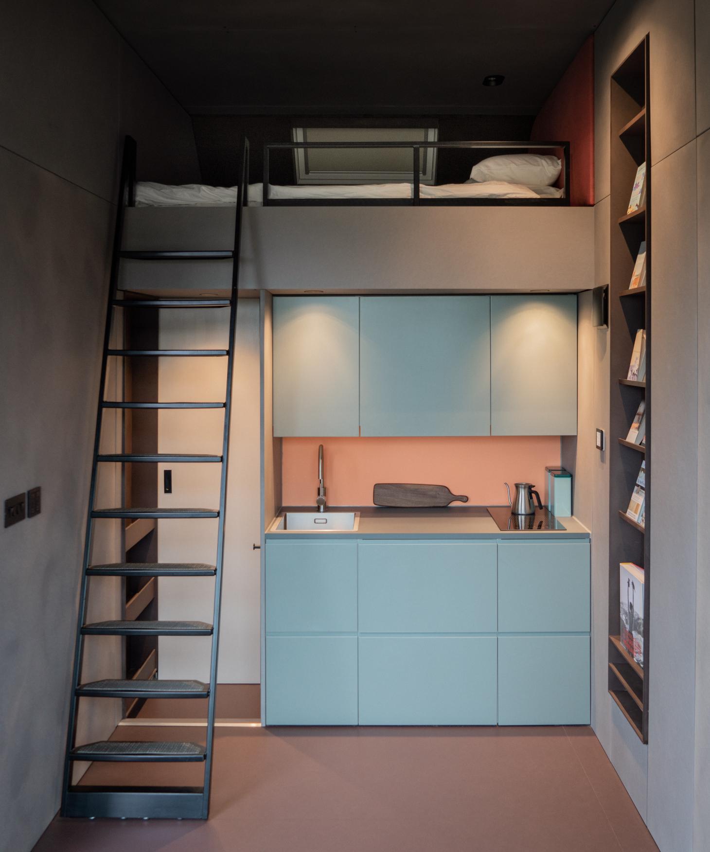 cuisine et chambre mini maison design