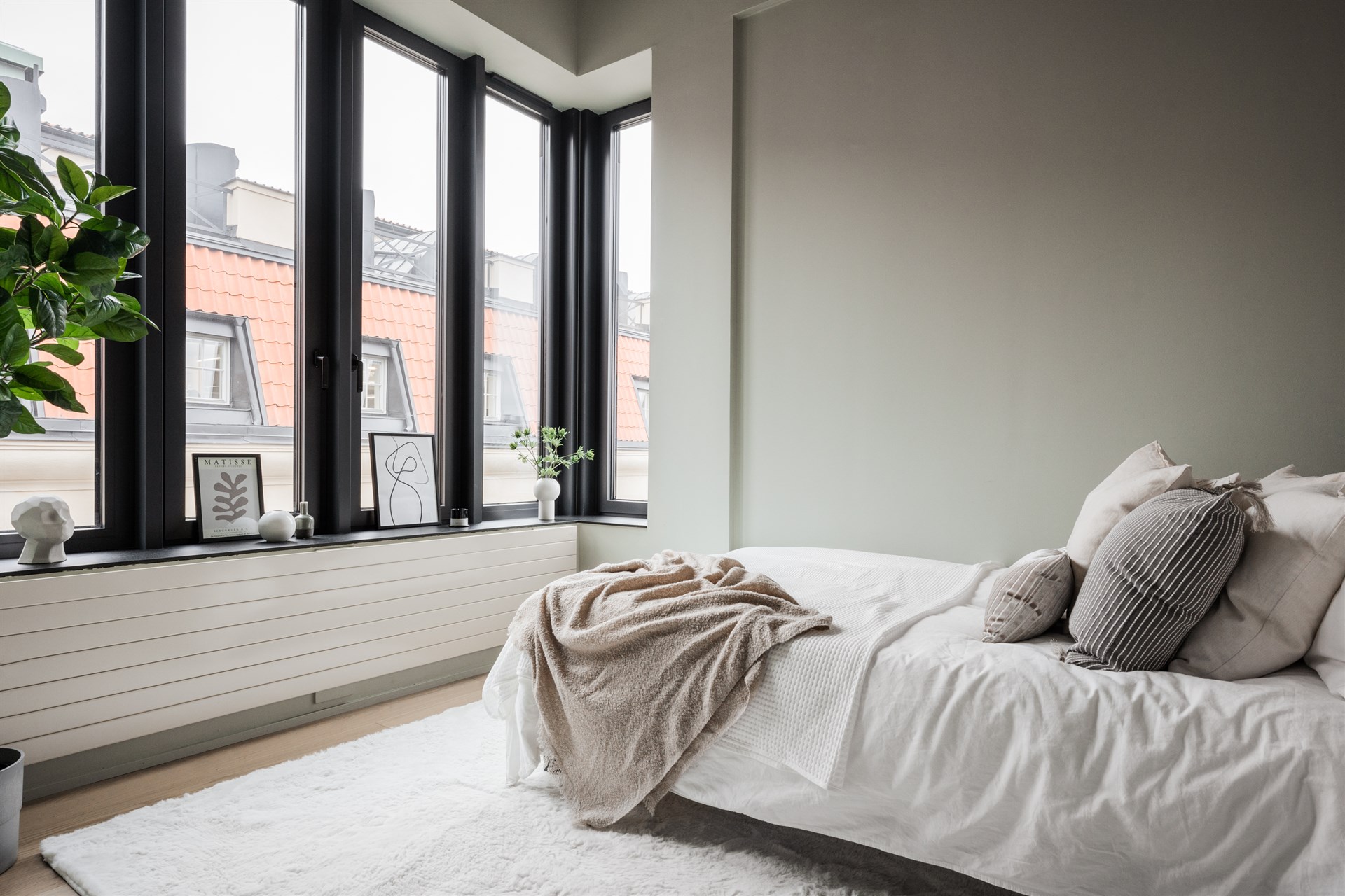 chambre murs vert sauge