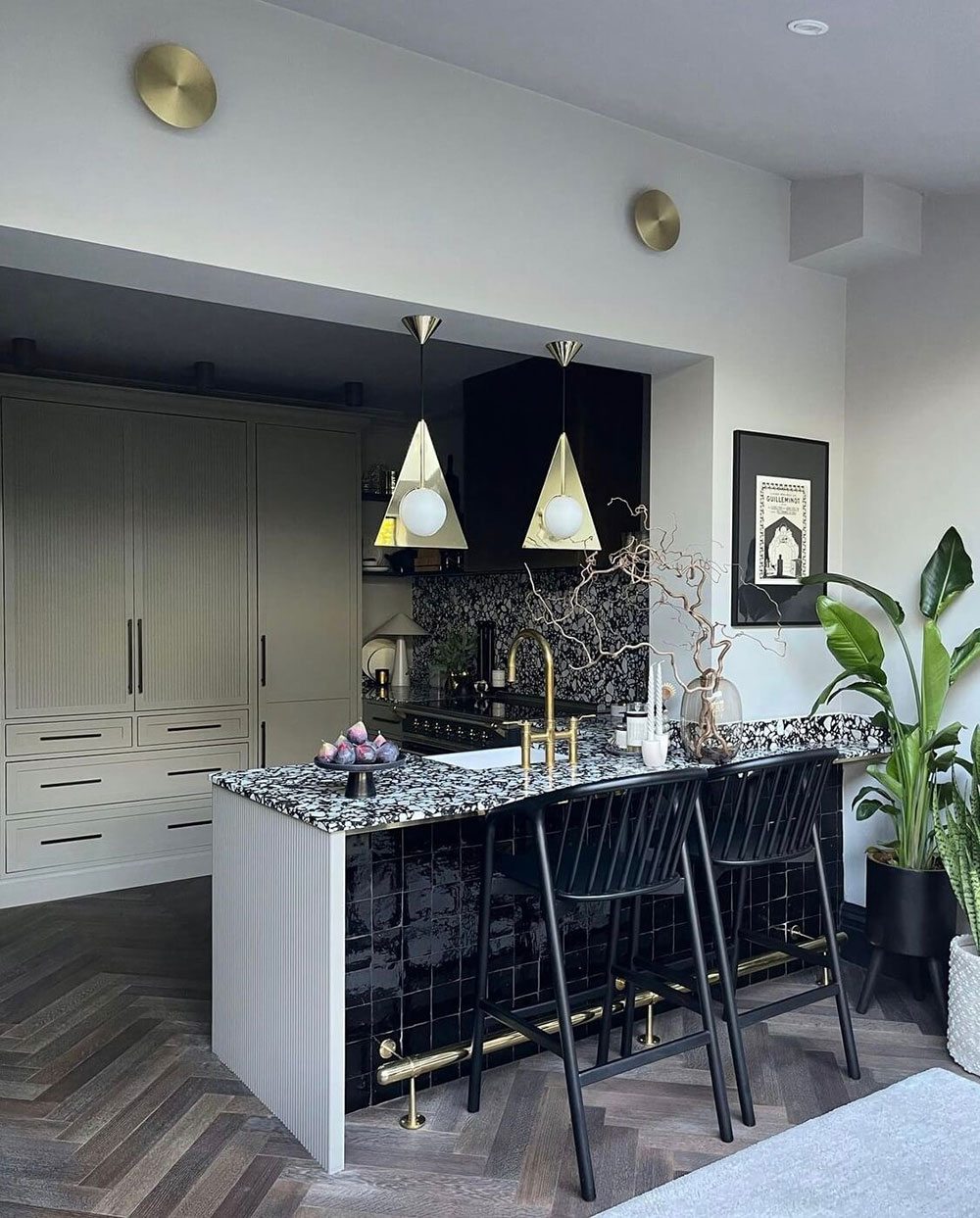 cuisine décoration noire et blanche cuisine décoration noire et blanche