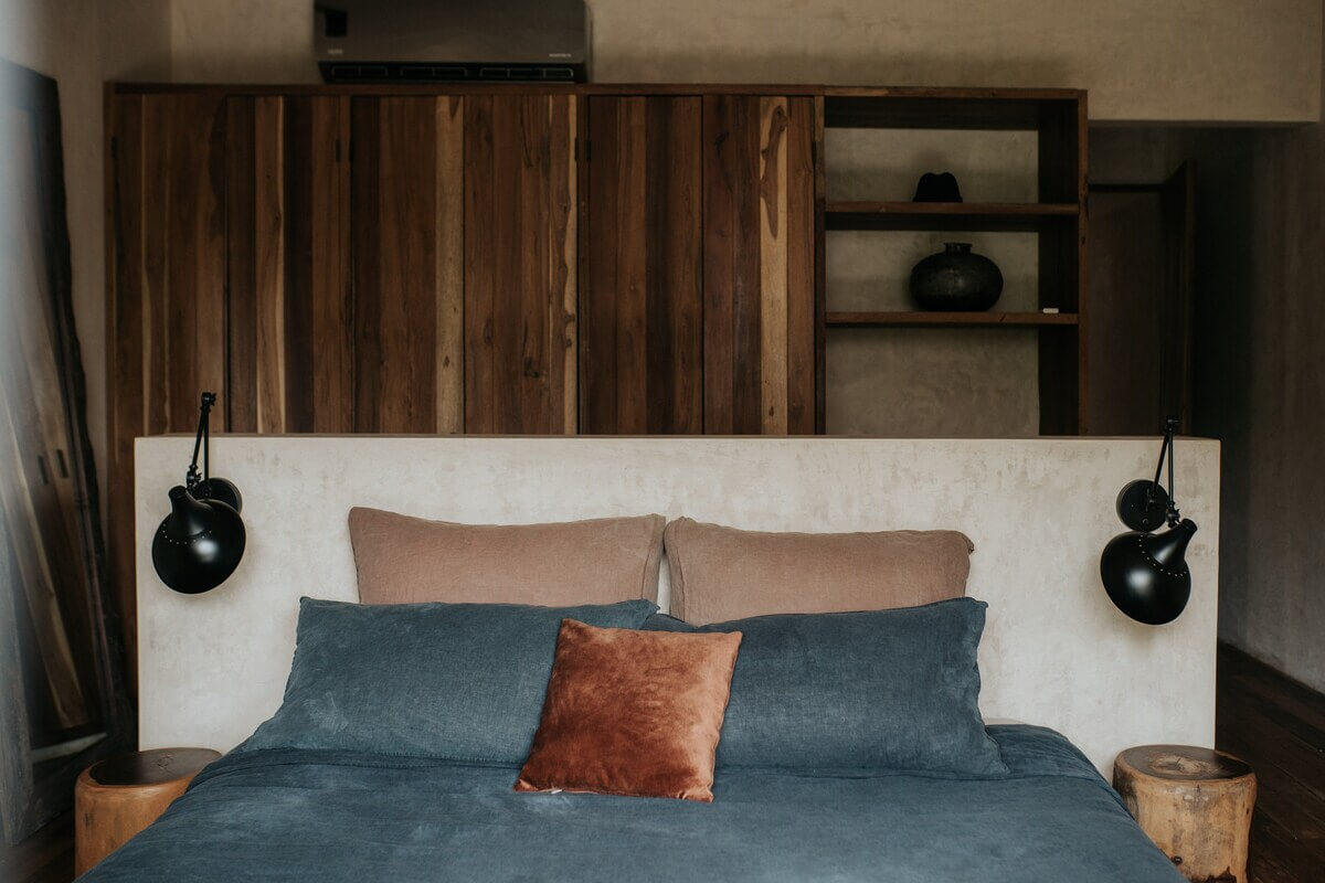 chambre décoration bois